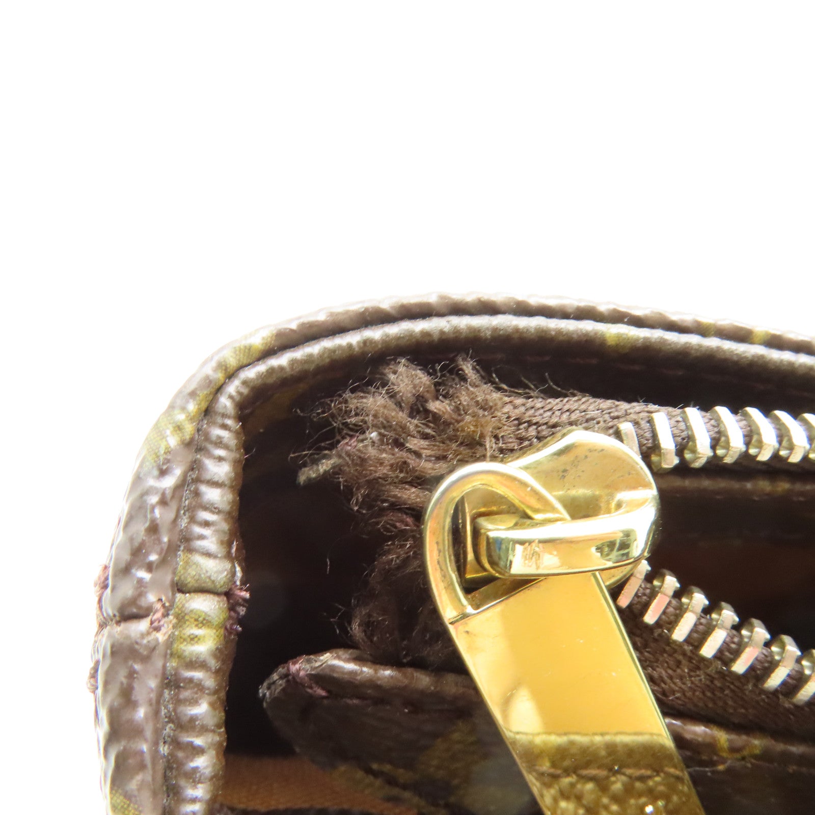 LOUIS VUITTON Monogram Cabas Piano金扣肩背袋啡色