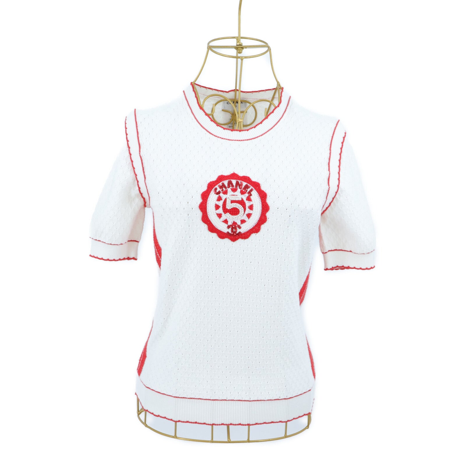 CHANEL 23C Short-Sleeves Knitting Tops上衣
