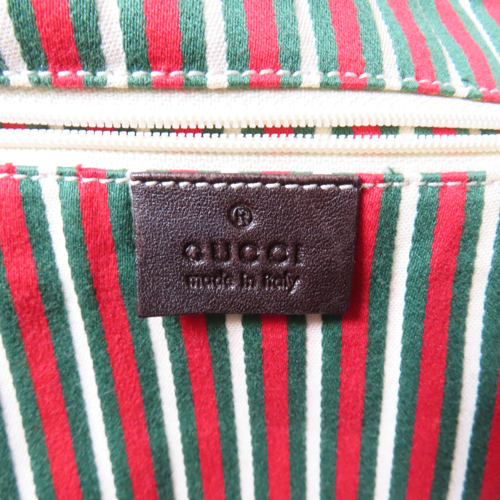 GUCCI 帆布Tote Bag金扣手挽袋啡色