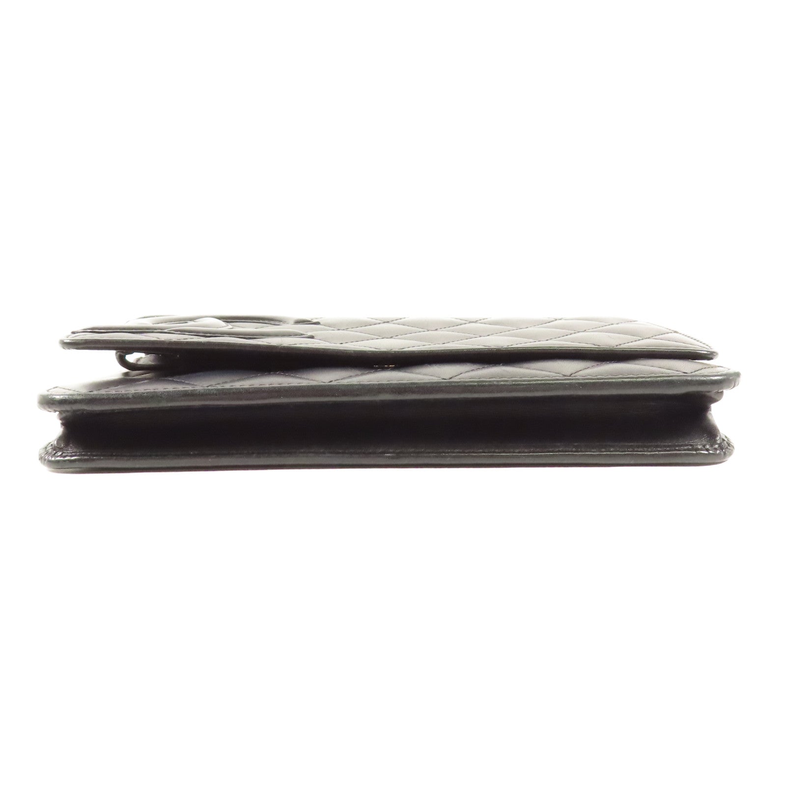 CHANEL 牛皮皮革WOC Wallet On Chain銀扣鏈帶肩背袋