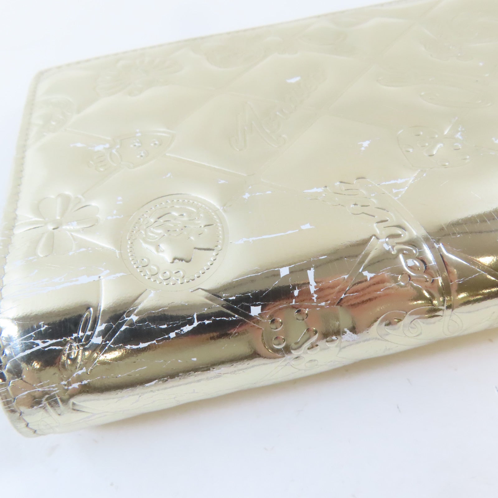 CHANEL 【激減優惠】牛皮皮革Long Wallet金扣長錢包金色