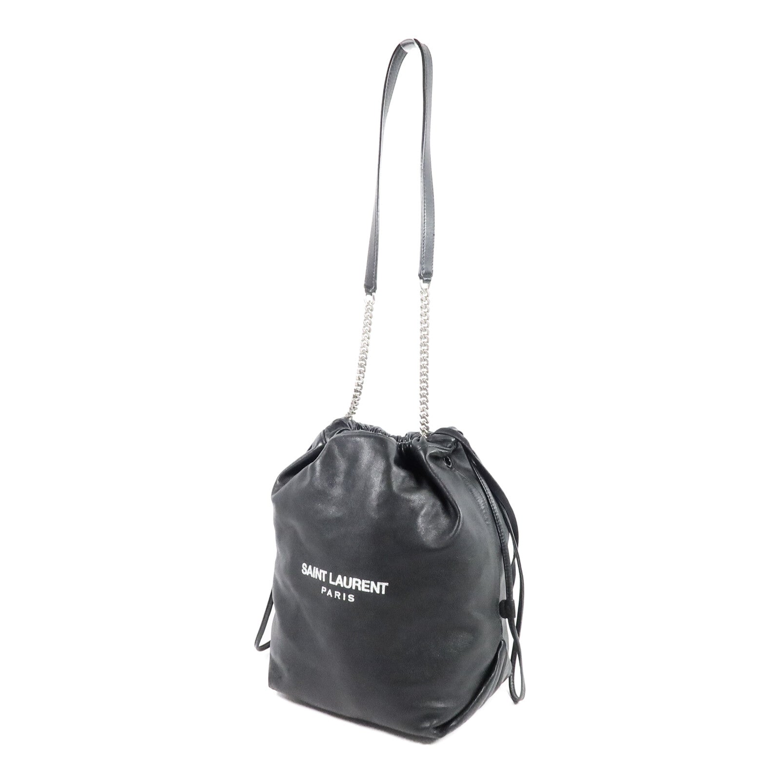 SAINT LAURENT 牛皮皮革Teddy Bucket肩背袋