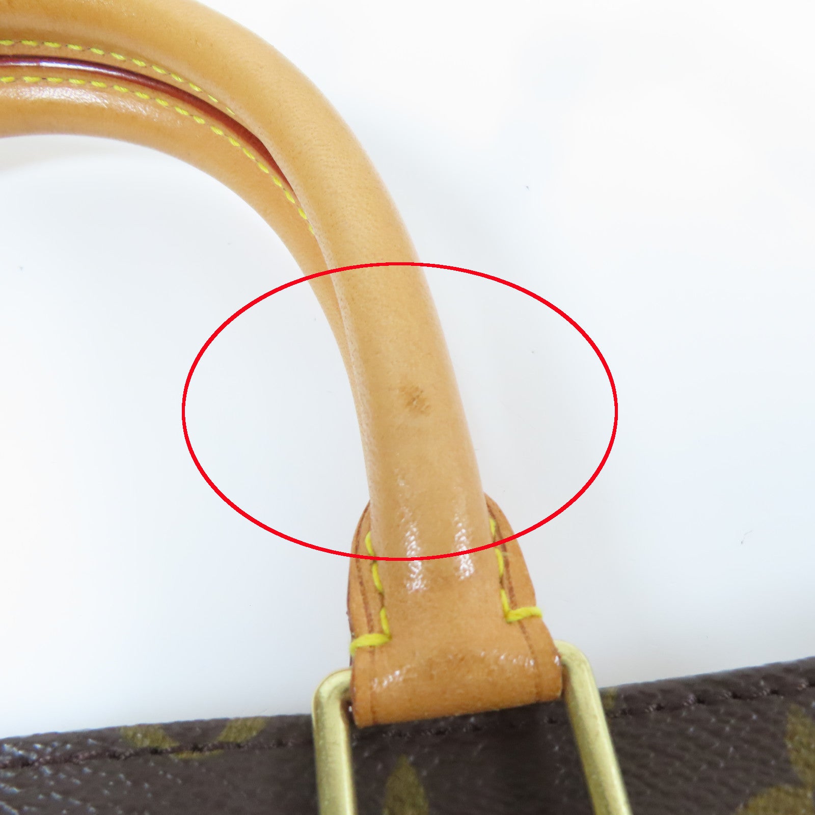 LOUIS VUITTON Monogram Sac Plat Tote Bag金扣手挽袋啡色