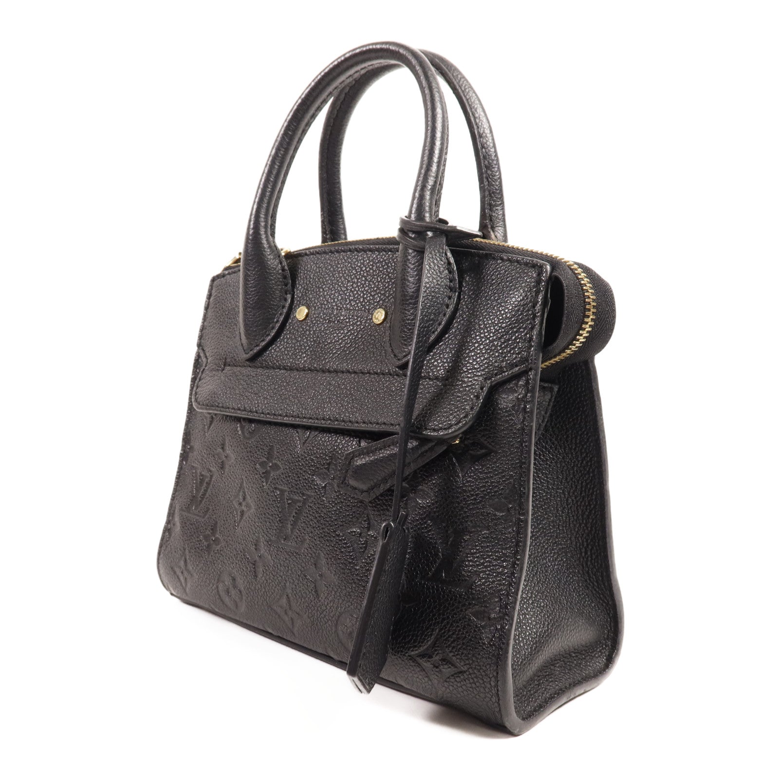 LOUIS VUITTON Monogram Empreinte Pont Neuf Mini金扣手挽肩背兩用袋