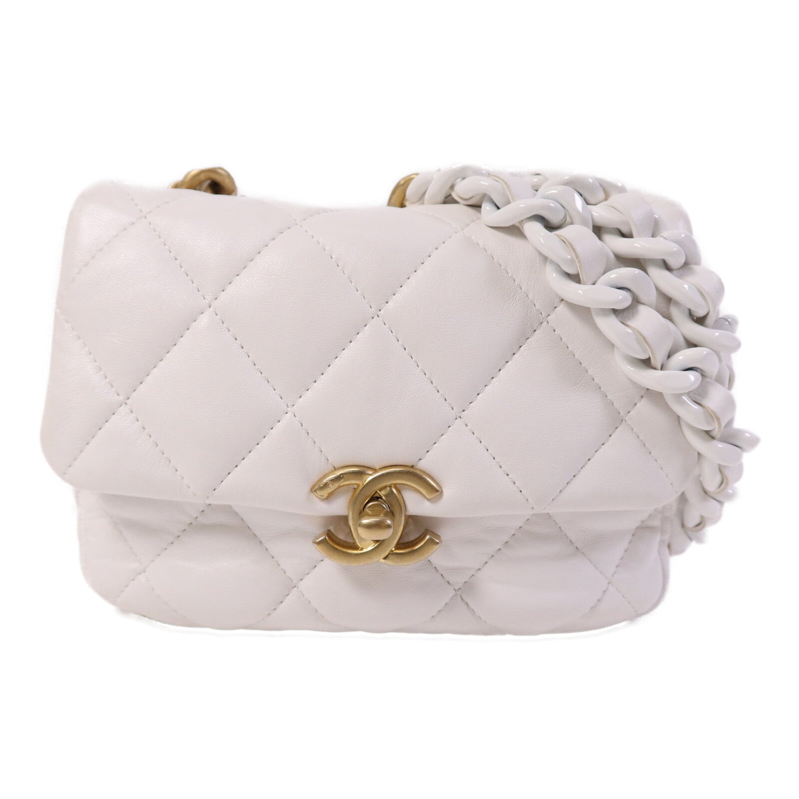 CHANEL 【激減優惠】羊皮皮革Chain Shoulder Bag肩背袋