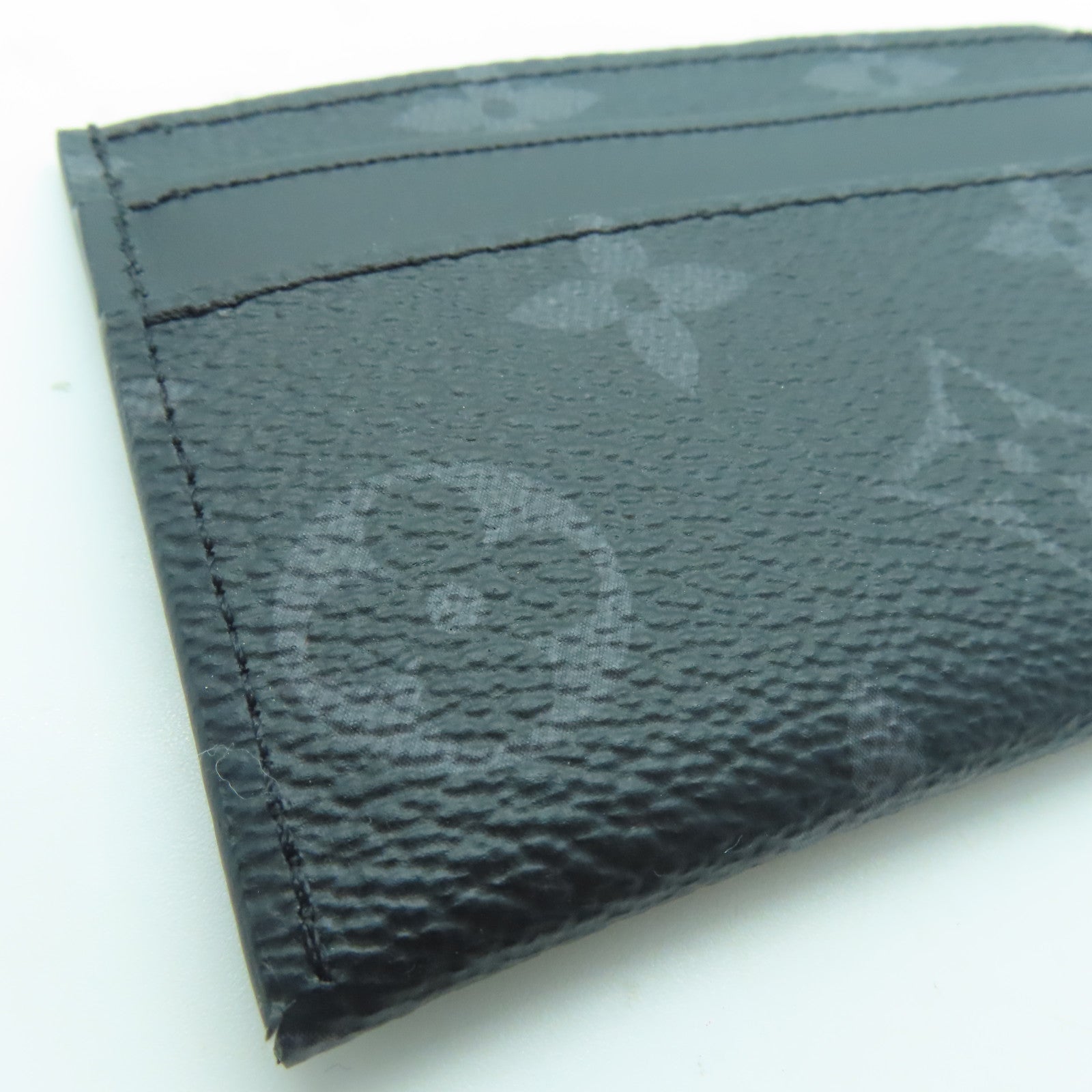 LOUIS VUITTON Monogram Eclipse Double Card Case卡片套黑色
