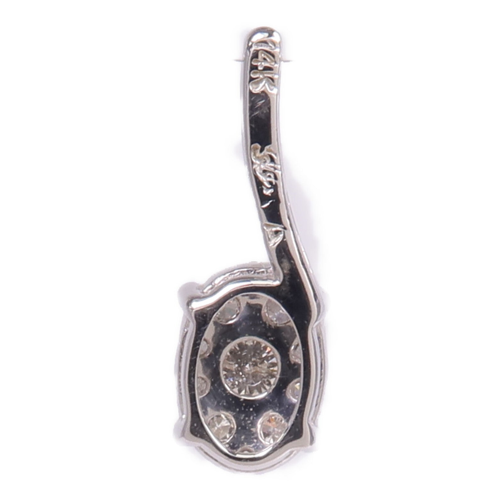 JEWELRY 14K白金Diamond Pendant Top鑽石吊墜
