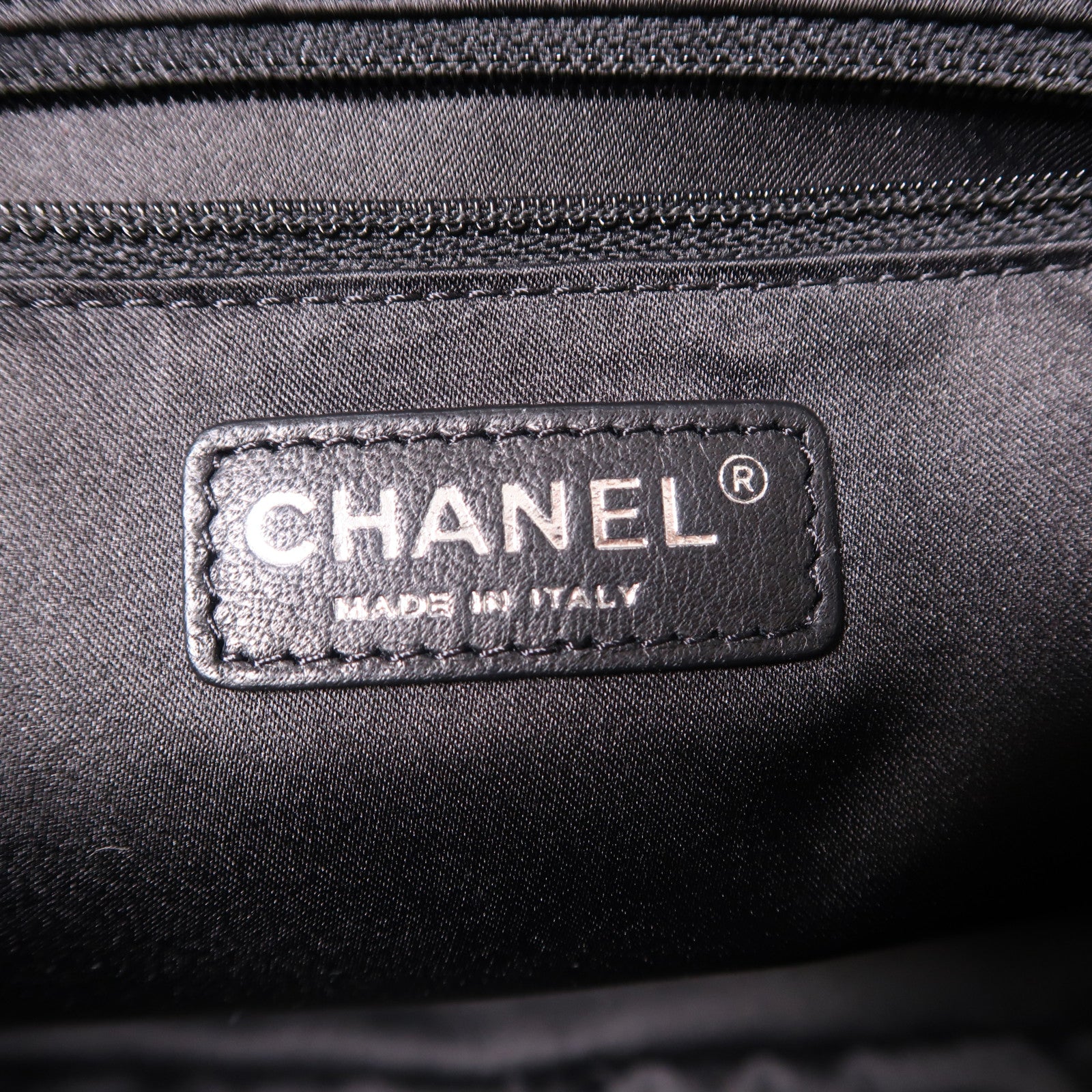 CHANEL 牛皮皮革2 Way Shoulder銀扣手挽肩背兩用袋