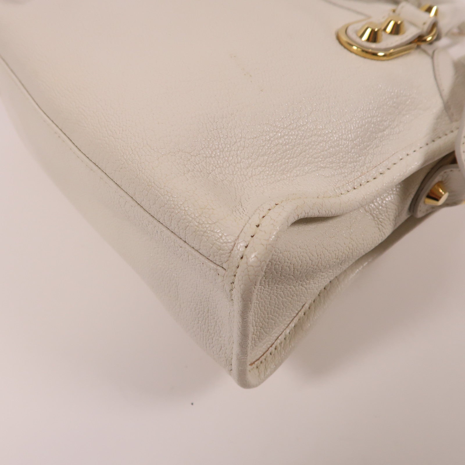 BALENCIAGA 牛皮皮革Mini City手挽肩背兩用袋黑色