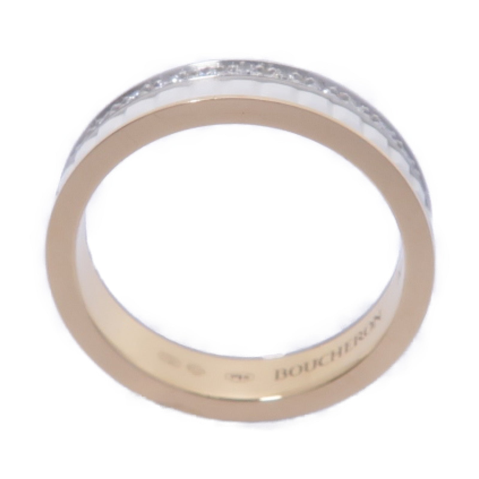 Boucheron 18K白金/玫瑰金Quatre White戒指US#4