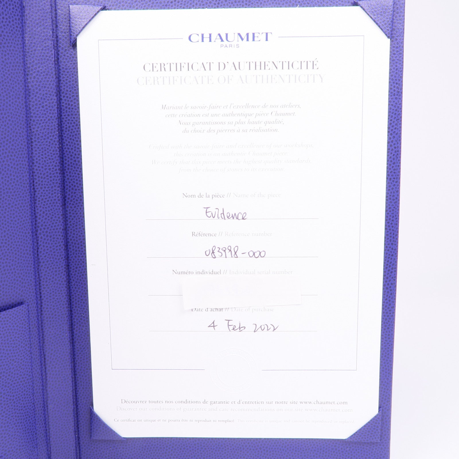 Chaumet 18K白金Liens Evidence鑽石耳環