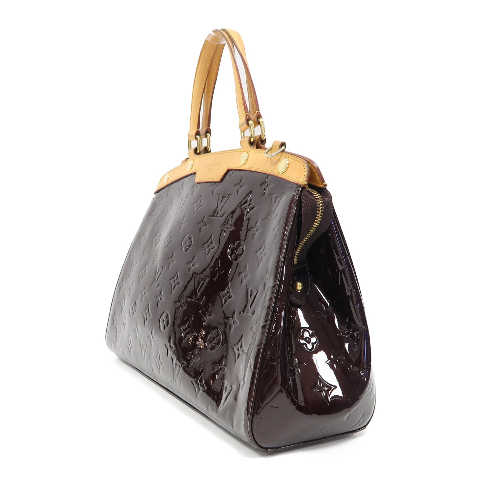 LOUIS VUITTON 【激減優惠】Vernis Brea MM金扣手挽肩背兩用袋紅色