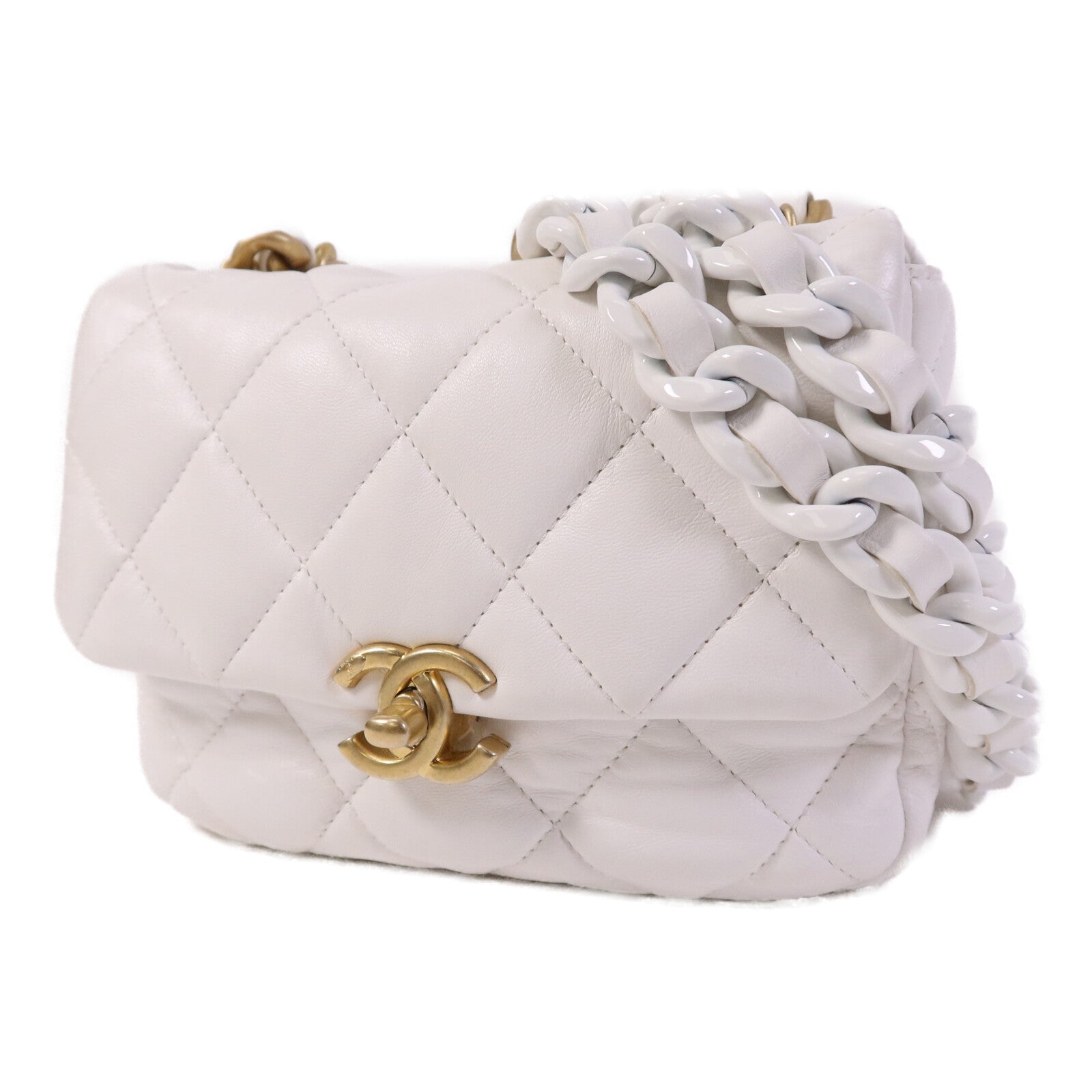 CHANEL 【激減優惠】羊皮皮革Chain Shoulder Bag肩背袋