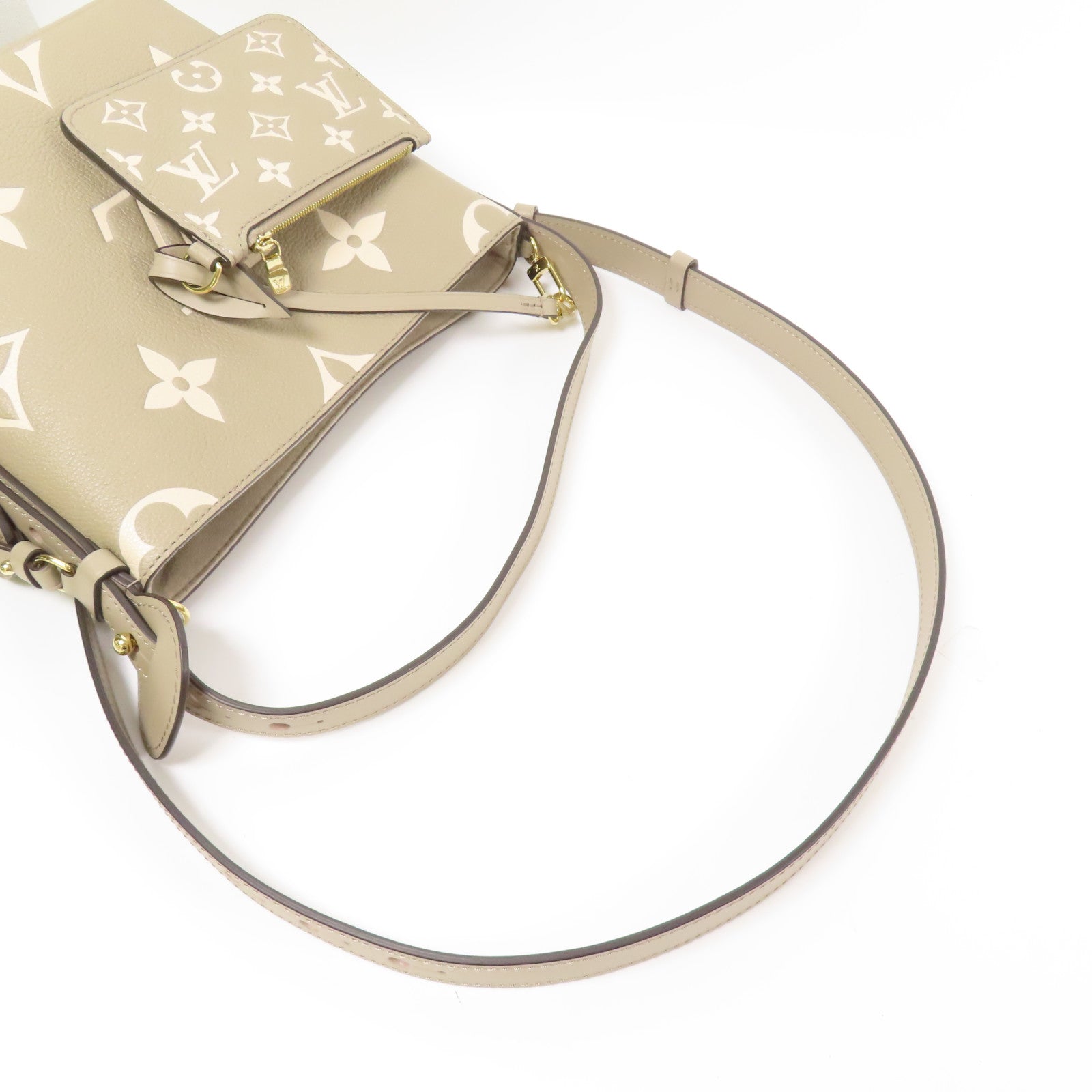 LOUIS VUITTON Monogram Empreinte All In BB金扣手挽肩背兩用袋
