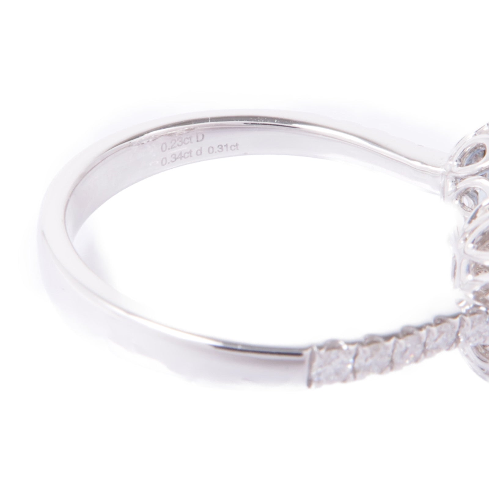 JEWELRY 18K白金Aquamarine/Diamond Ring藍晶/鑽石戒指US#6.5