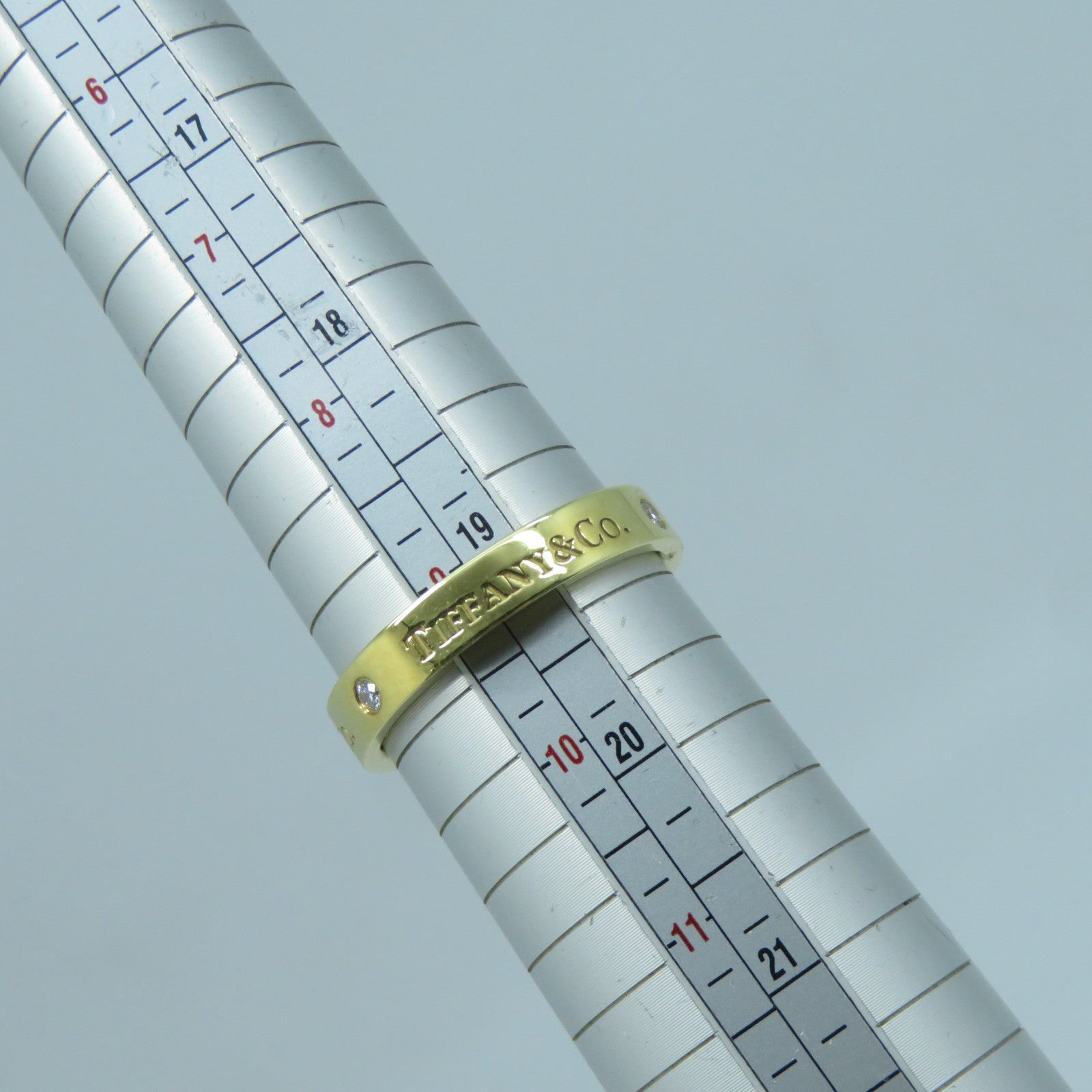 TIFFANY＆CO 【激減優惠】18K黃金Diamond Ring 5.9g鑽石戒指US#9.25