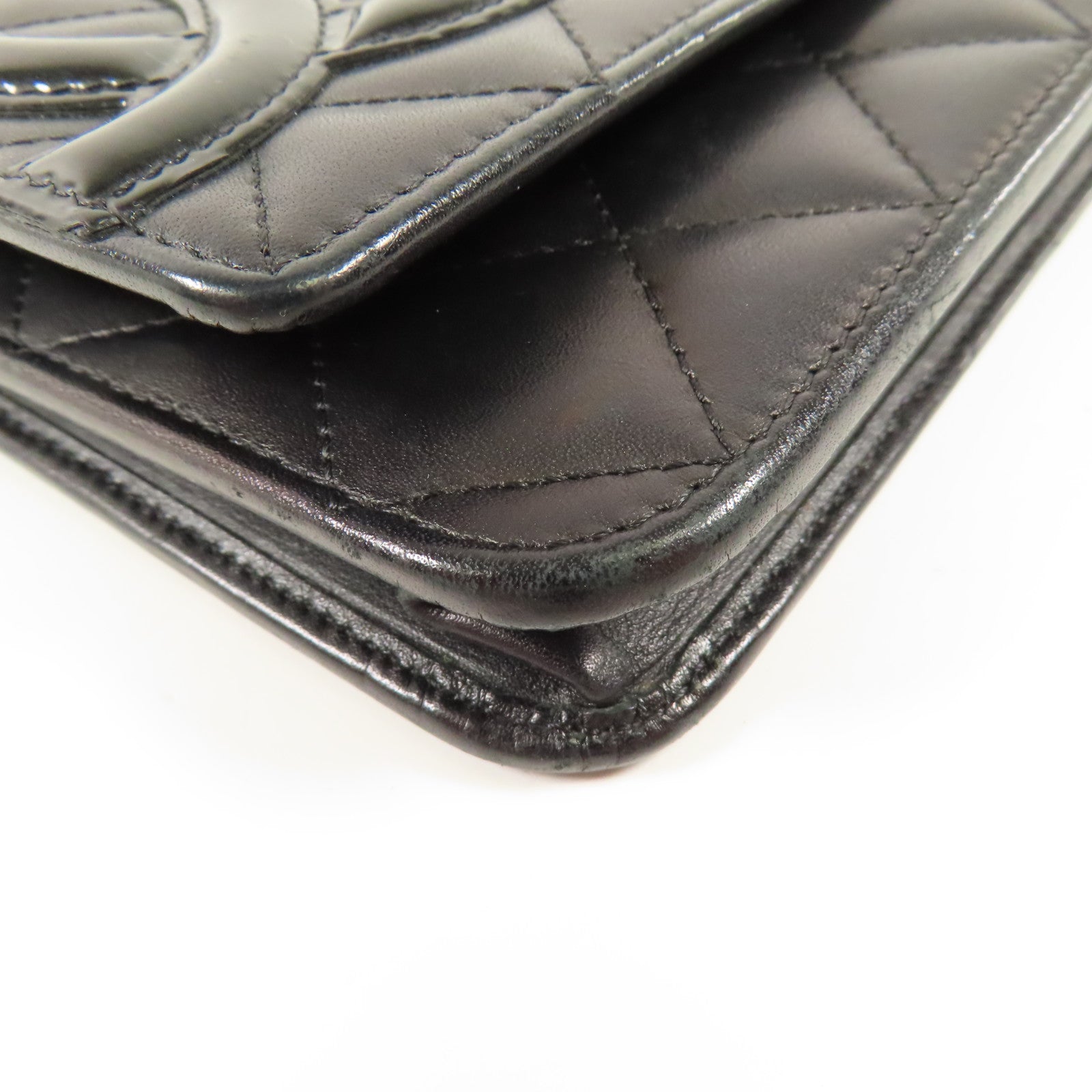 CHANEL 牛皮皮革WOC Wallet On Chain銀扣鏈帶肩背袋