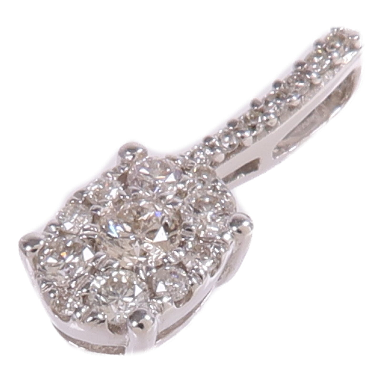 JEWELRY 14K白金Diamond Pendant Top鑽石吊墜