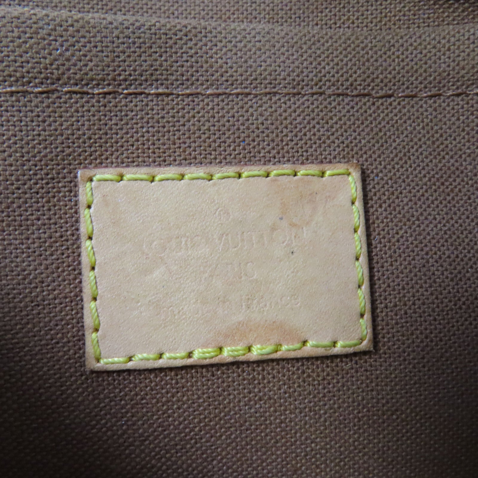 LOUIS VUITTON Monogram Multi Pochette Accessoires金扣手挽肩背兩用袋啡色/綠色