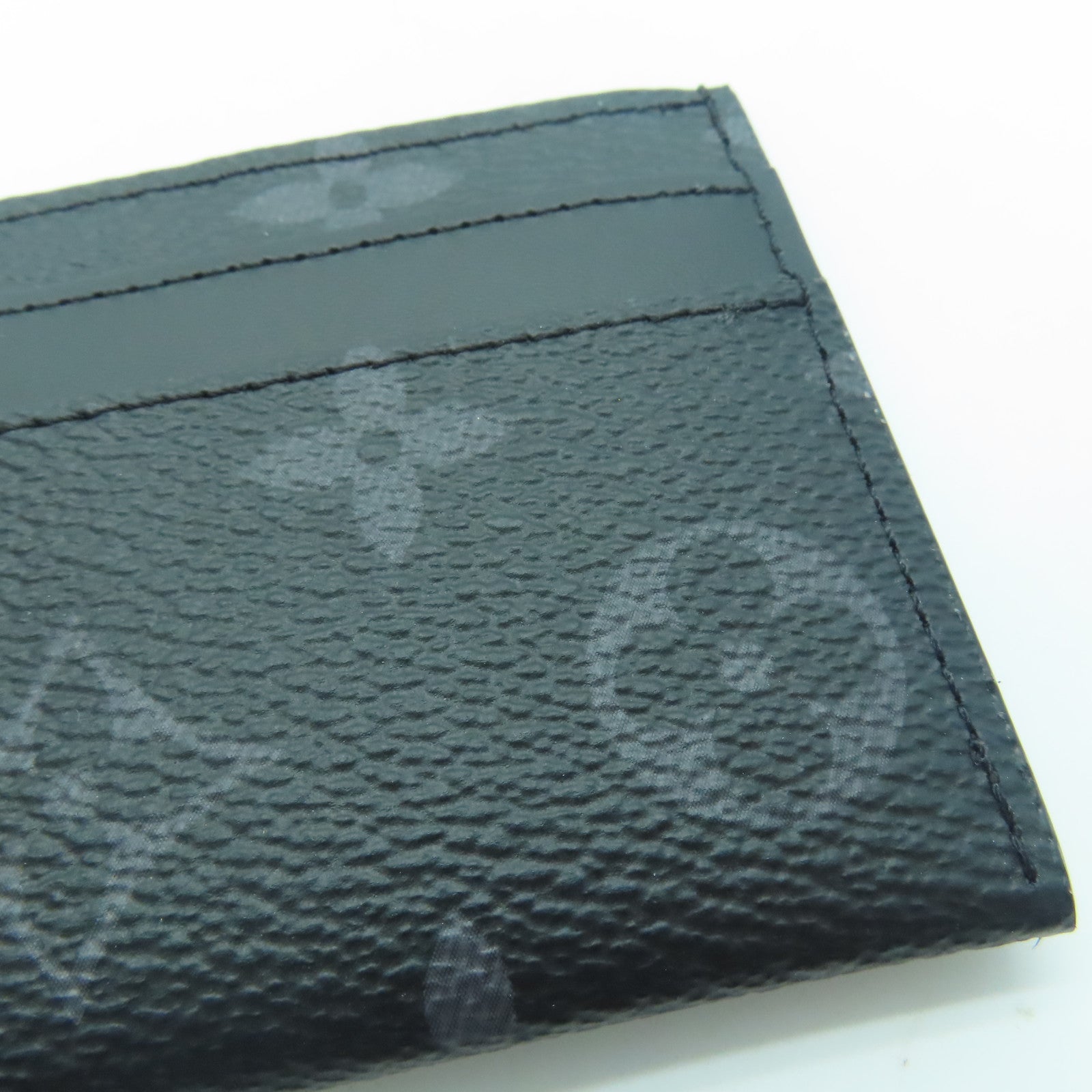 LOUIS VUITTON Monogram Eclipse Double Card Case卡片套黑色