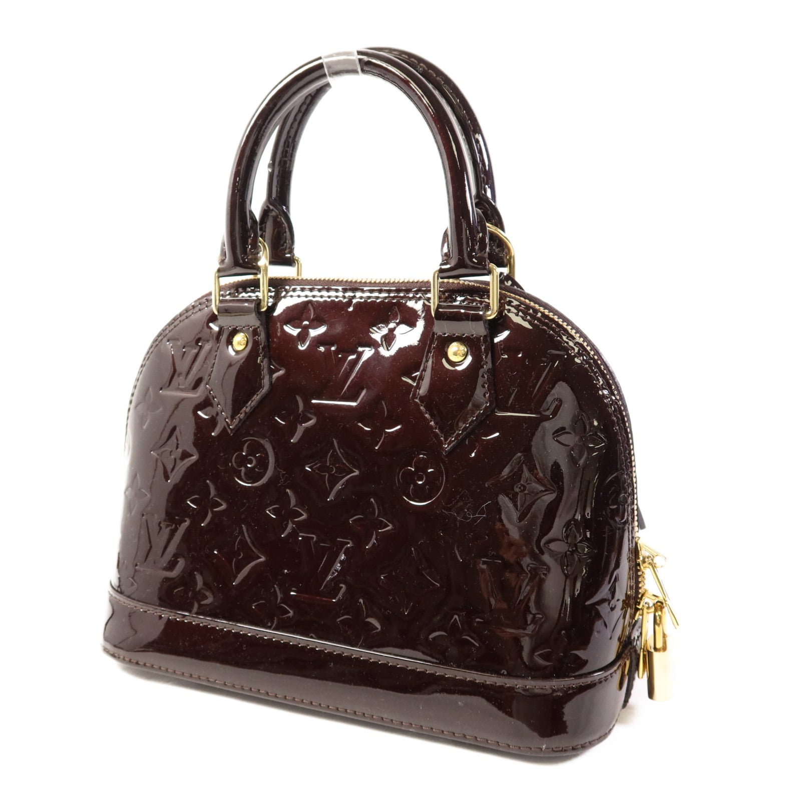 LOUIS VUITTON Vernis Alma BB金扣手挽肩背兩用袋