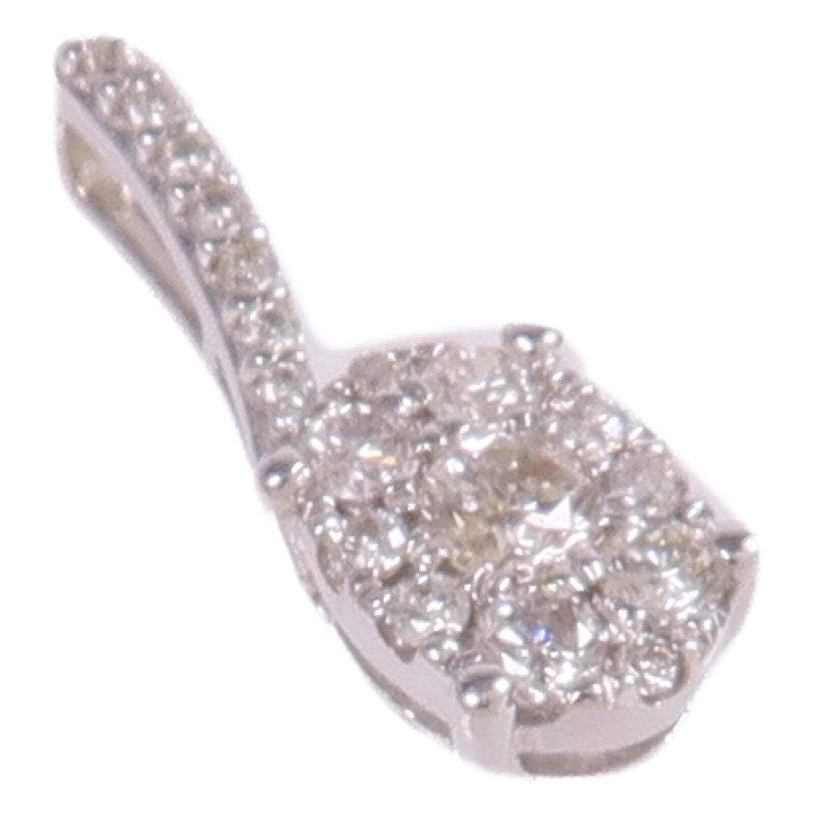 JEWELRY 14K白金Diamond Pendant Top鑽石吊墜