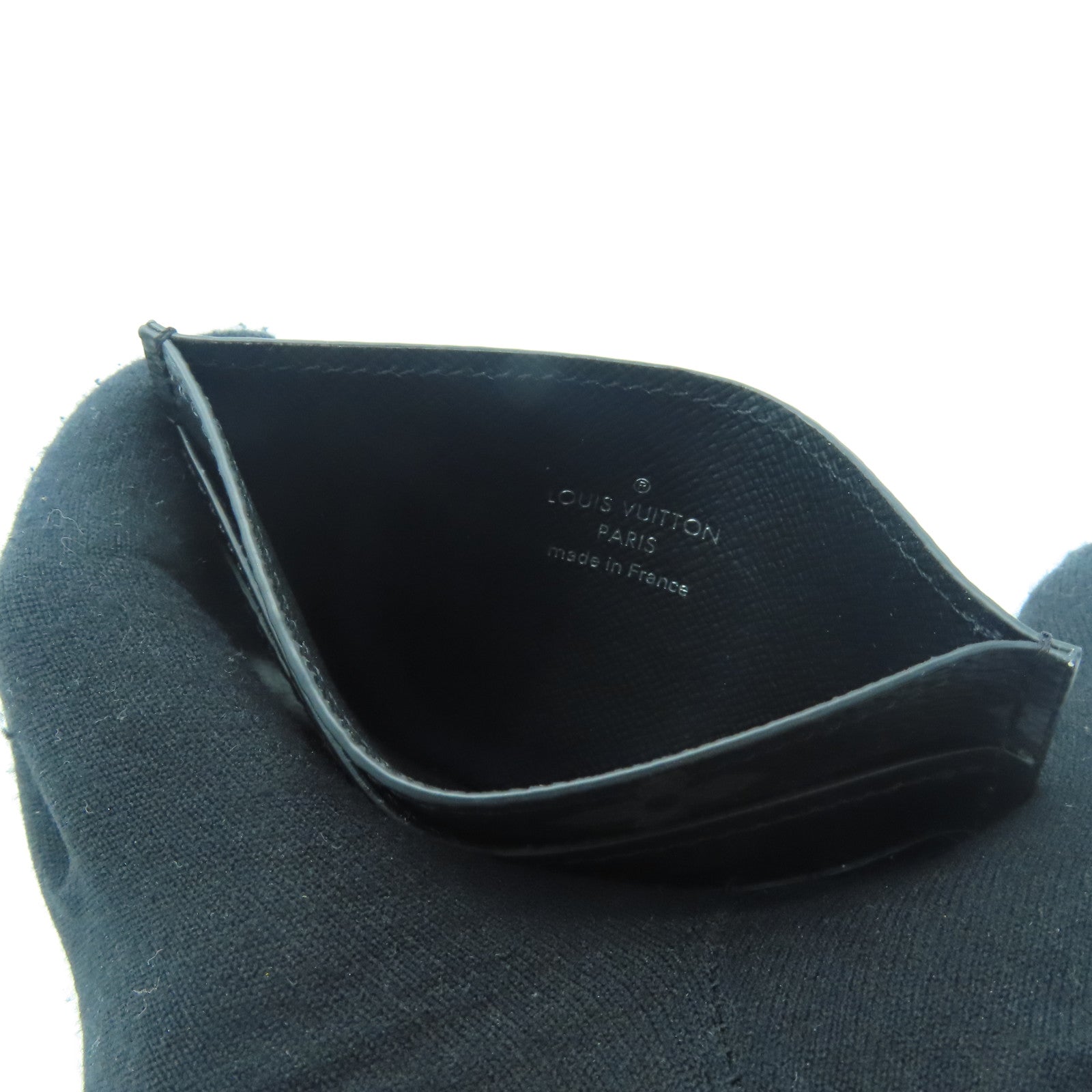 LOUIS VUITTON Monogram Eclipse Double Card Case卡片套黑色