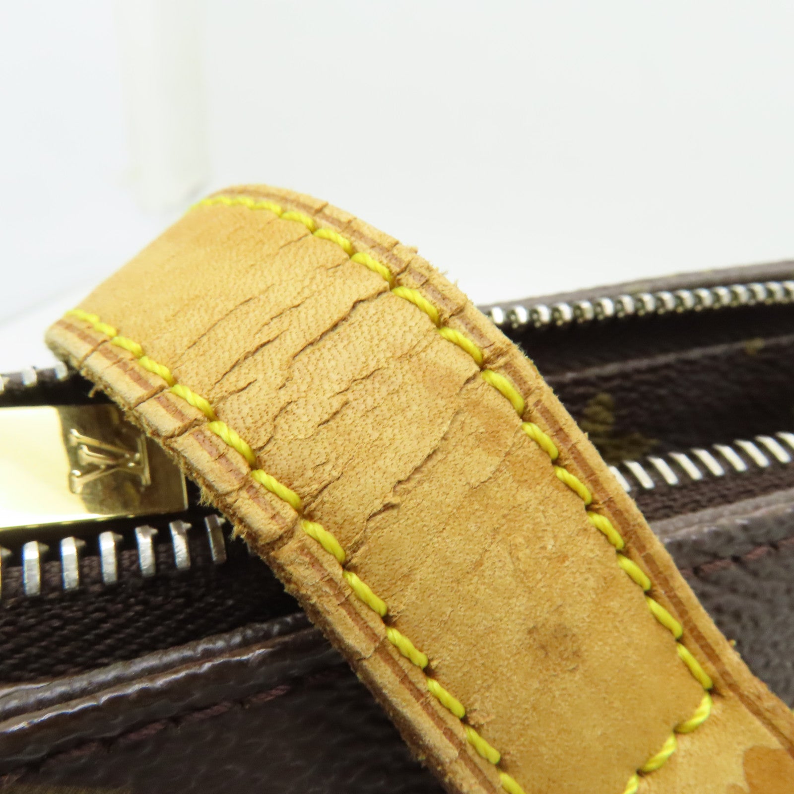 LOUIS VUITTON Monogram Cabas Piano金扣肩背袋啡色