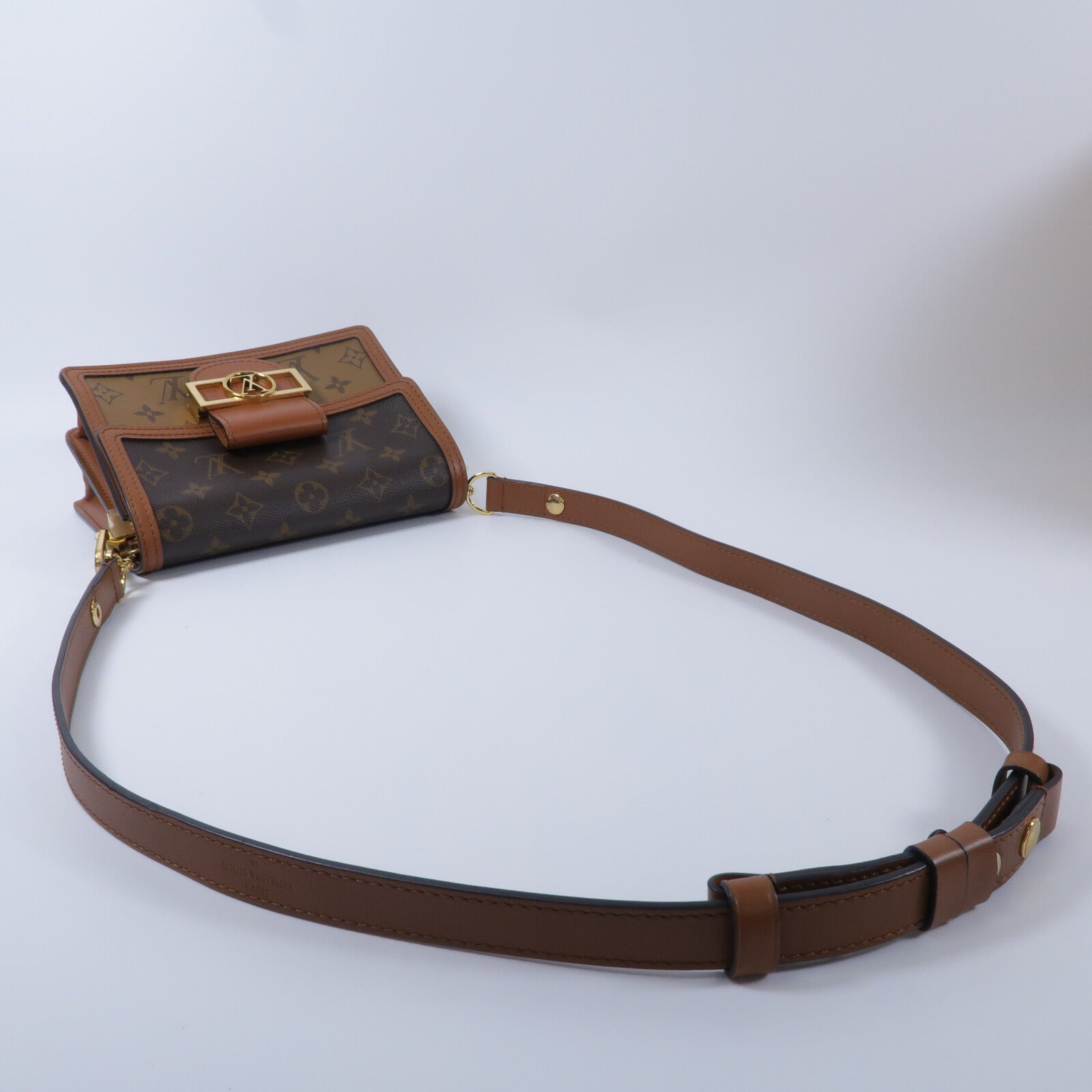 LOUIS VUITTON Monogram Reverse Mini Dauphine肩背袋