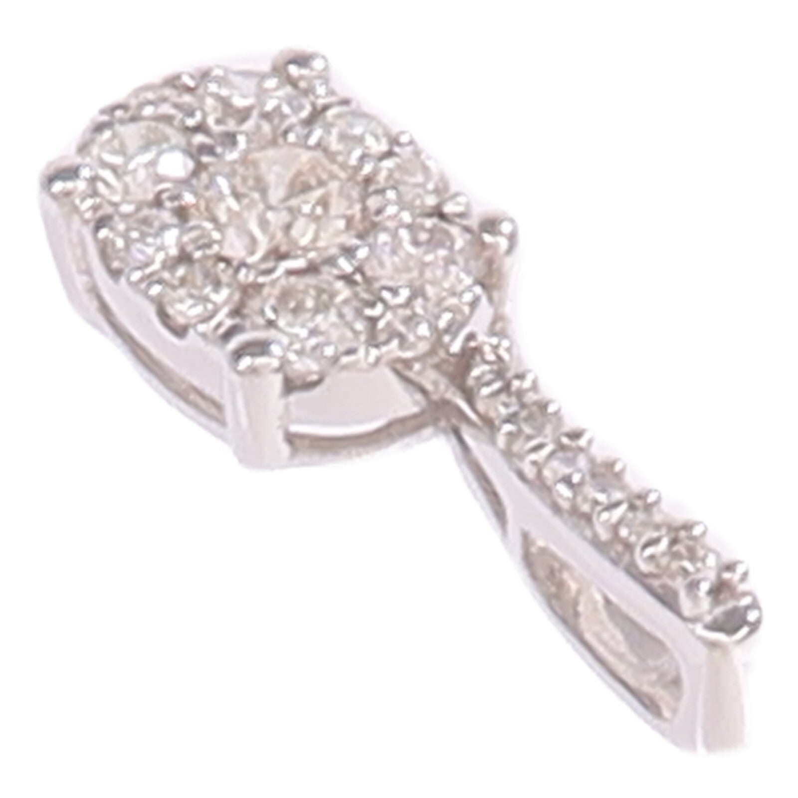 JEWELRY 14K白金Diamond Pendant Top鑽石吊墜