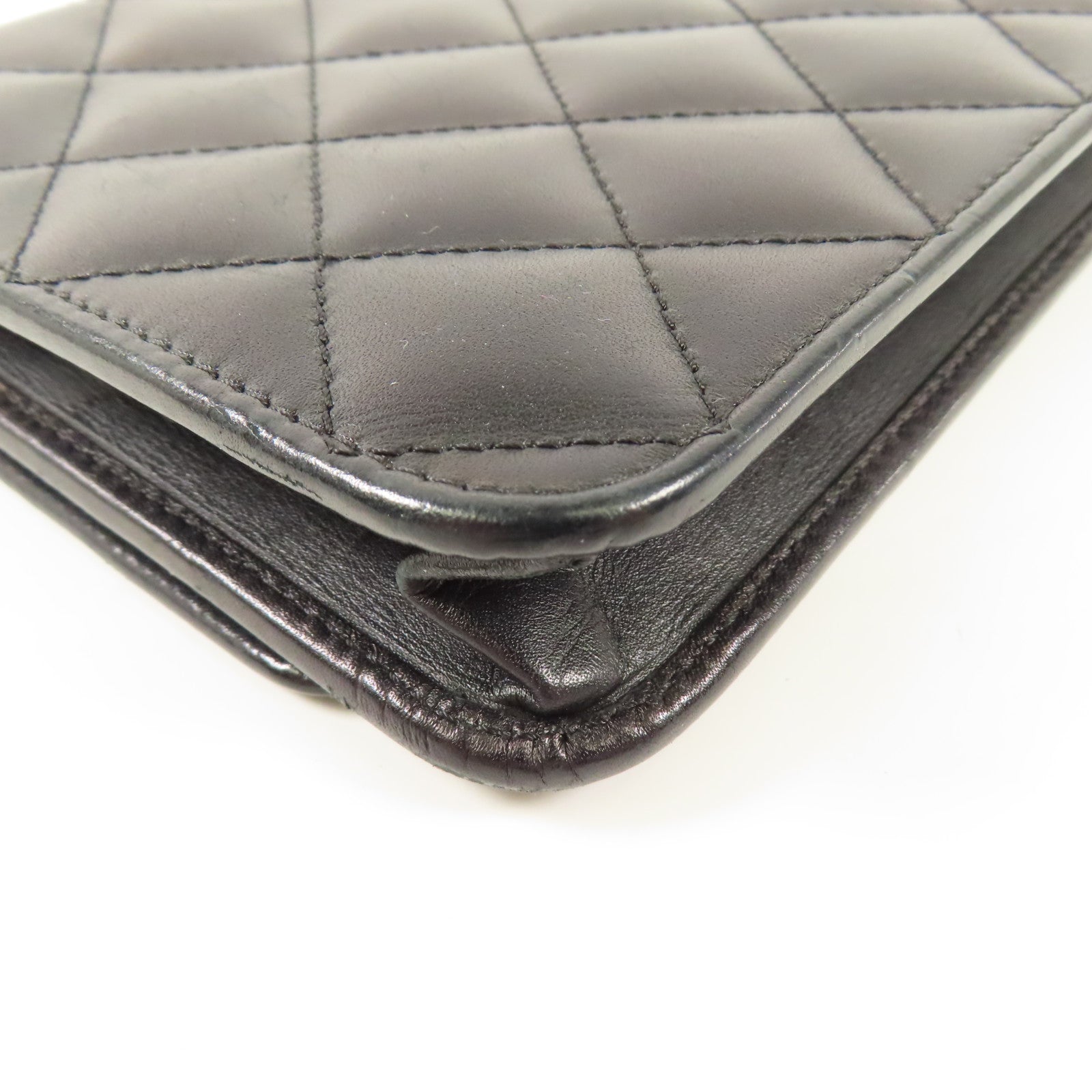 CHANEL 牛皮皮革WOC Wallet On Chain銀扣鏈帶肩背袋