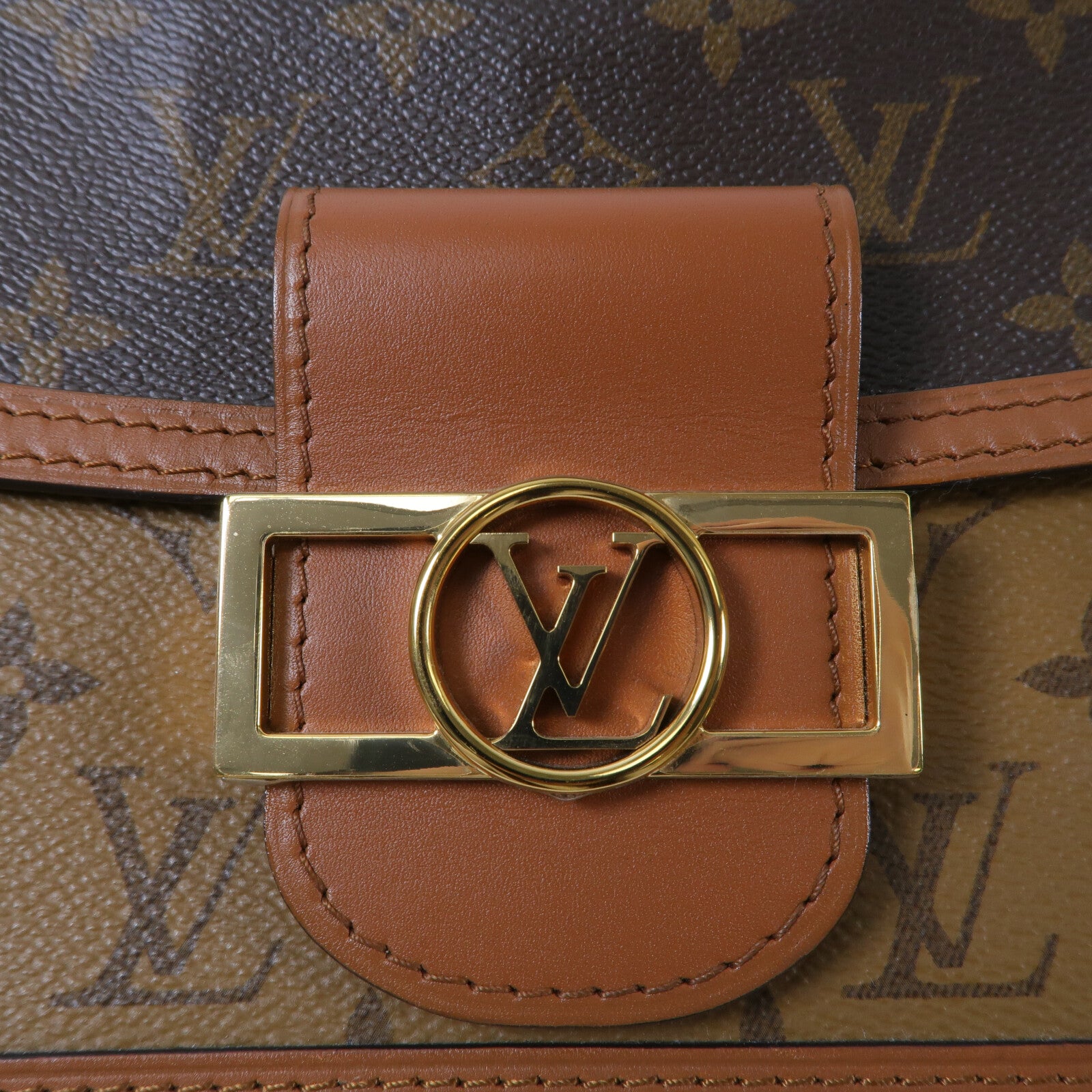 LOUIS VUITTON Monogram Reverse Mini Dauphine肩背袋