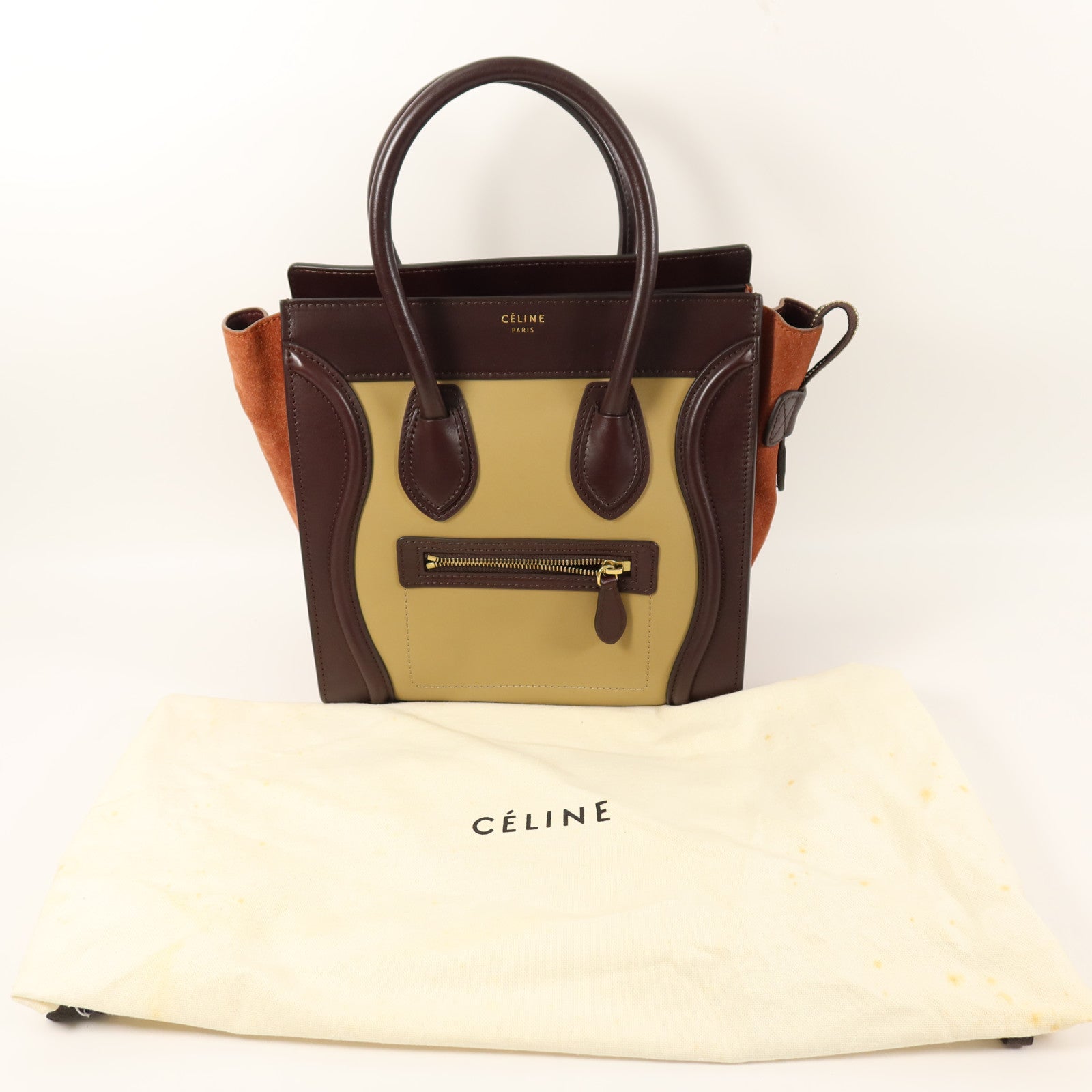 CELINE 牛皮皮革Mirco Luggage手挽袋