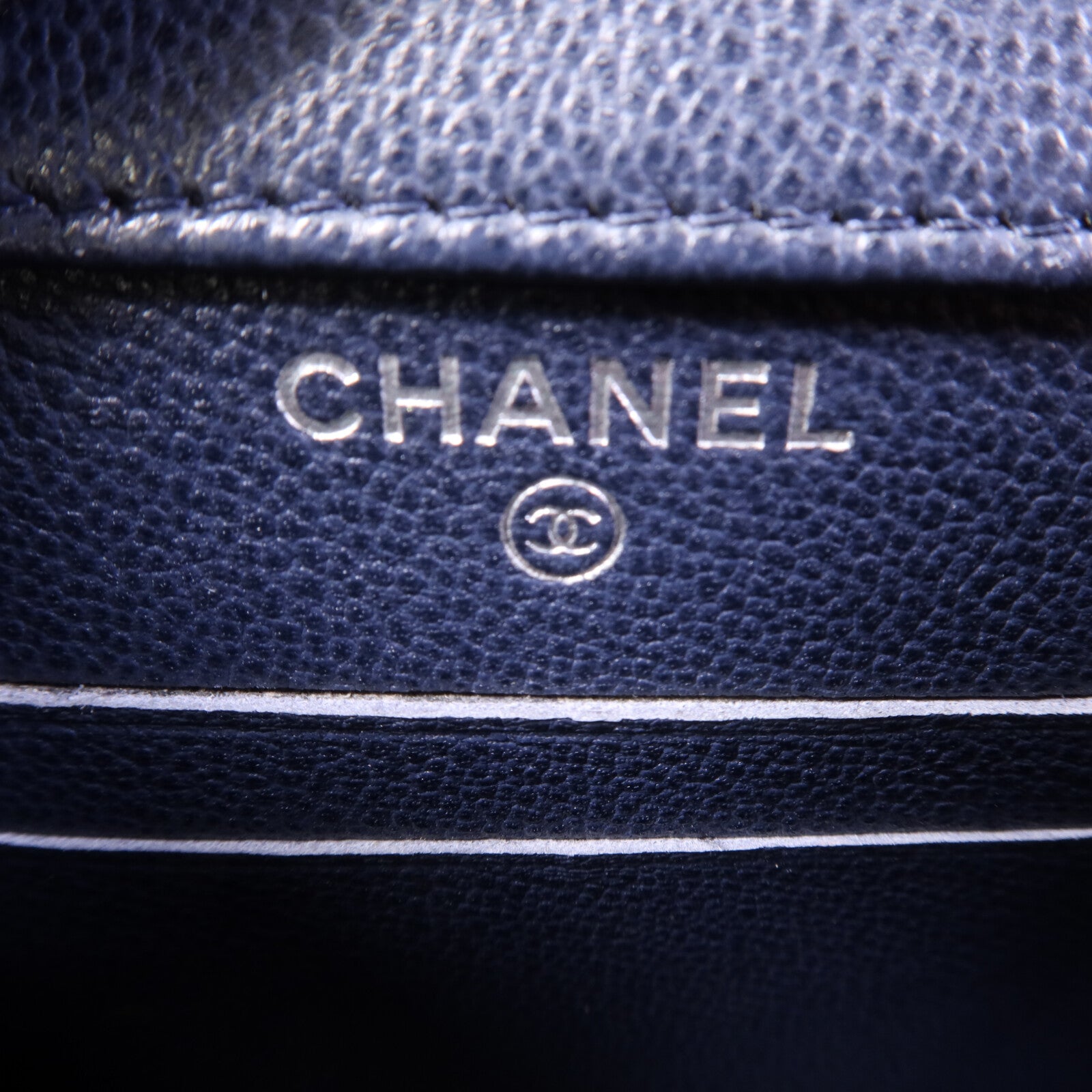 CHANEL 牛皮皮革Shoulder Bag銀扣鏈帶肩背袋