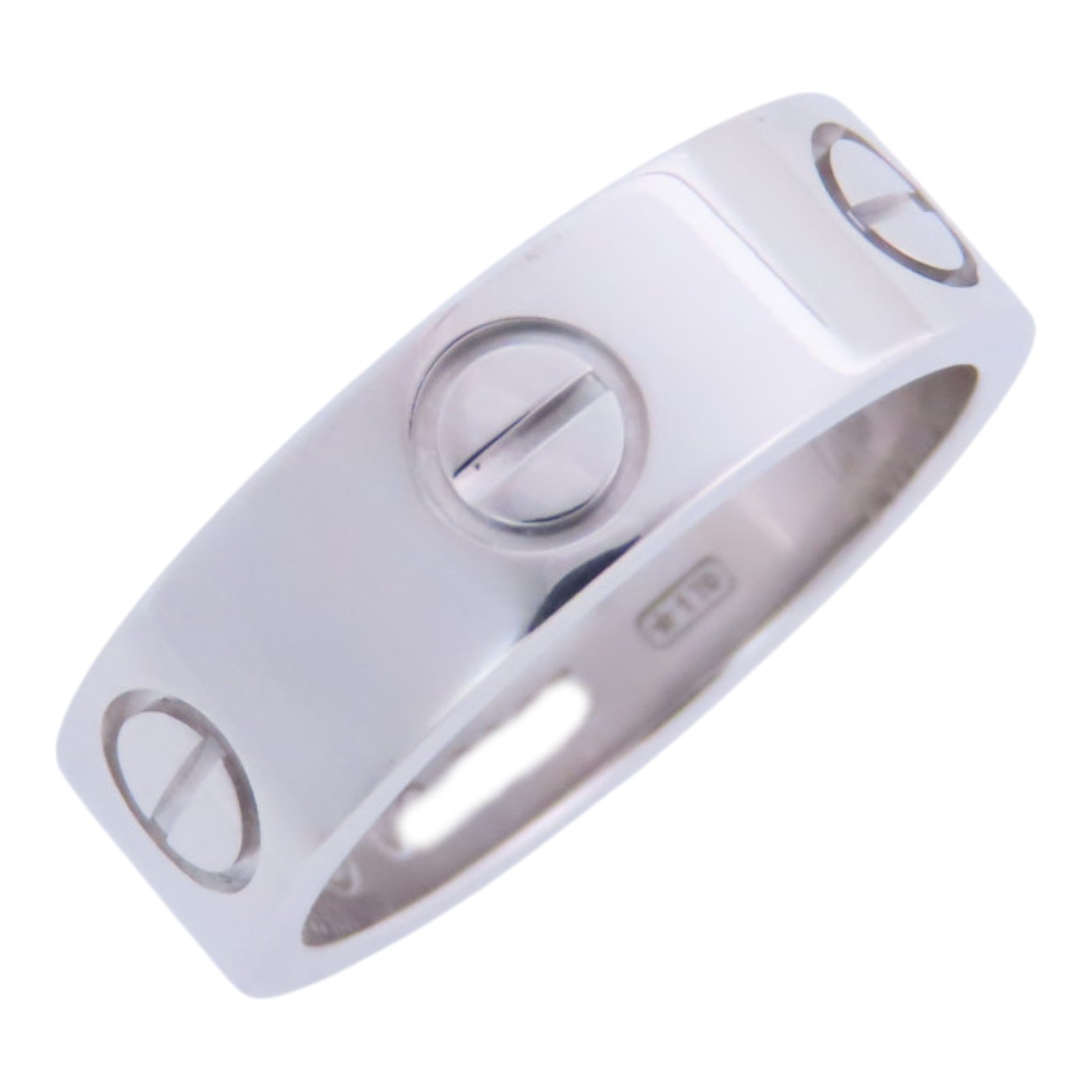 CARTIER 18K白金Love Ring戒指#50/US#5
