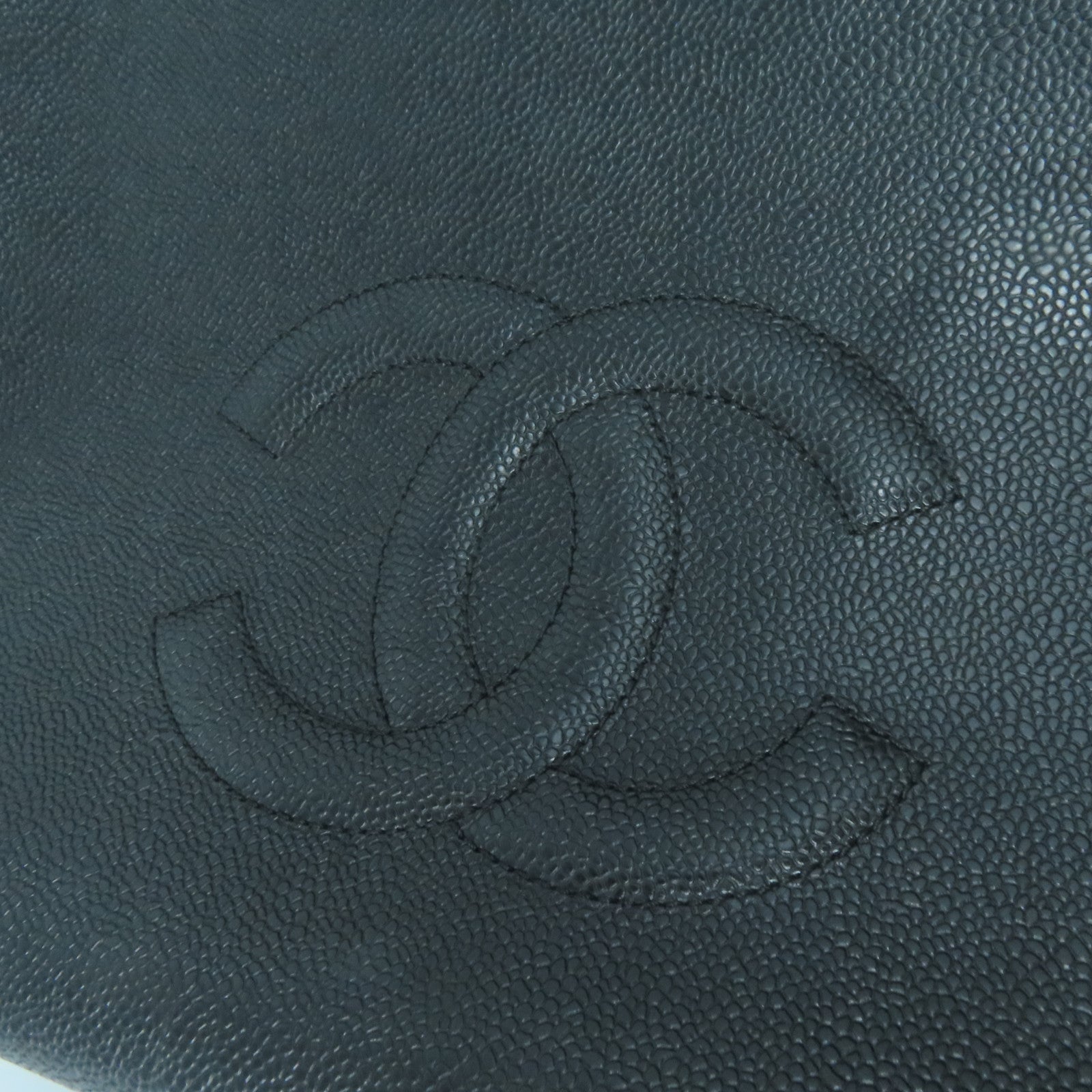 CHANEL 【激減優惠】牛皮皮革Tote Bag金扣鏈帶肩背袋黑色