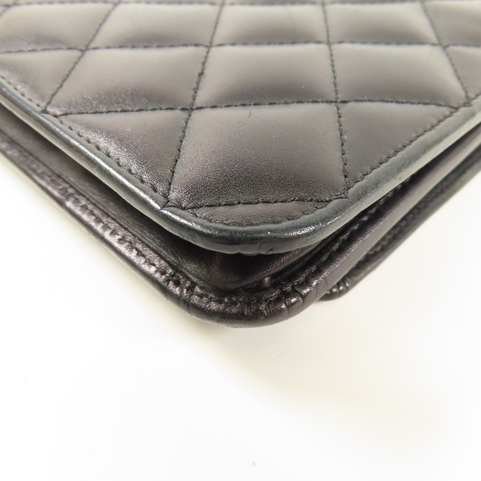 CHANEL 牛皮皮革WOC Wallet On Chain銀扣鏈帶肩背袋