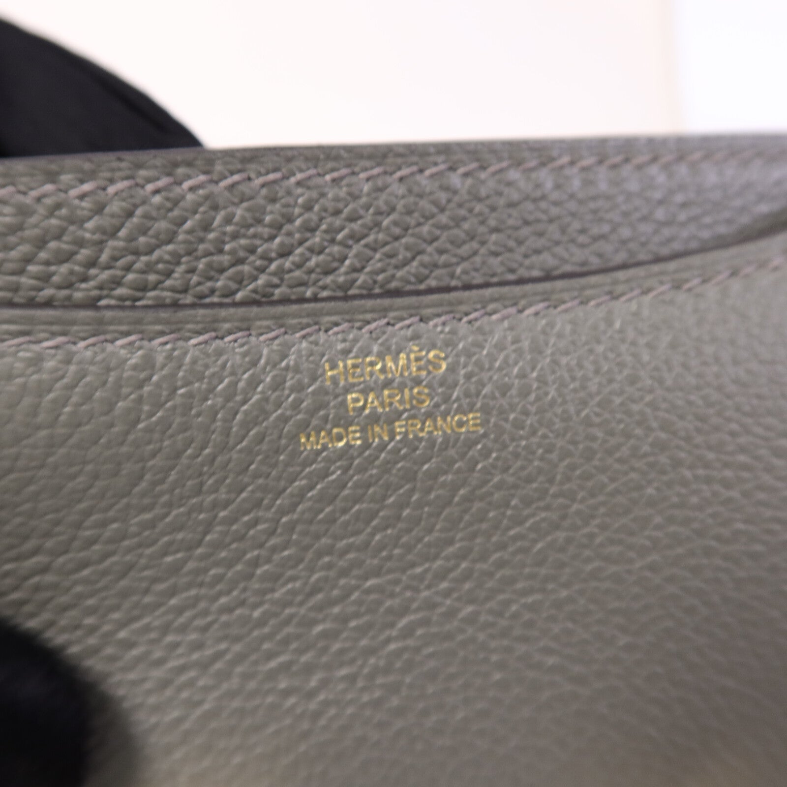 HERMES Evercolor皮革Constance Mini肩背袋GrisMeyer/Gris Perle
