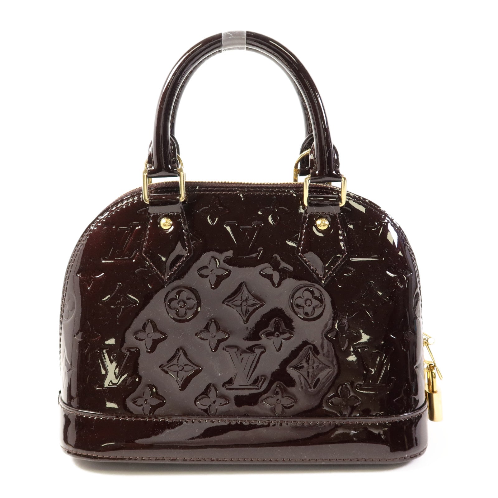 LOUIS VUITTON Vernis Alma BB金扣手挽肩背兩用袋