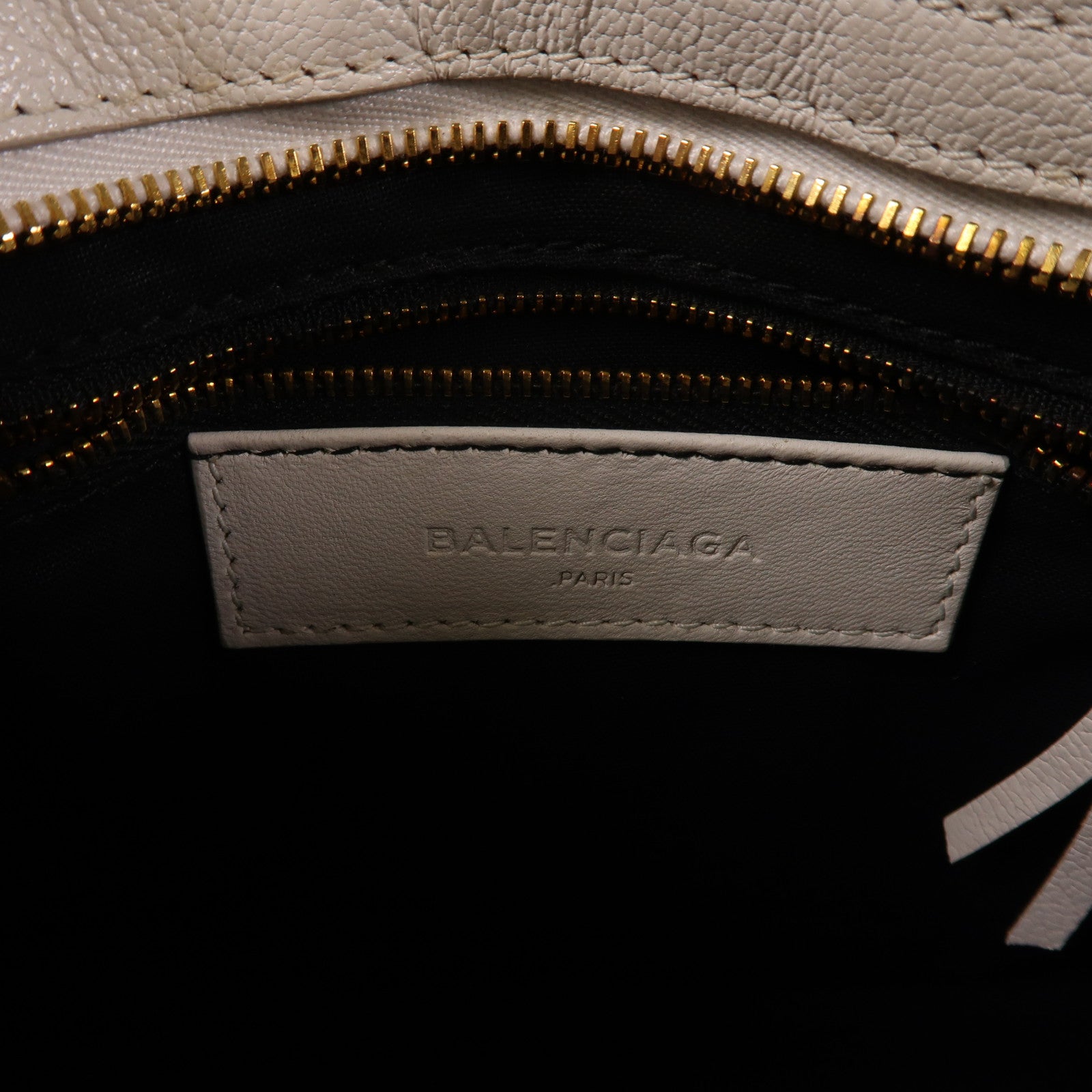 BALENCIAGA 牛皮皮革Mini City手挽肩背兩用袋黑色