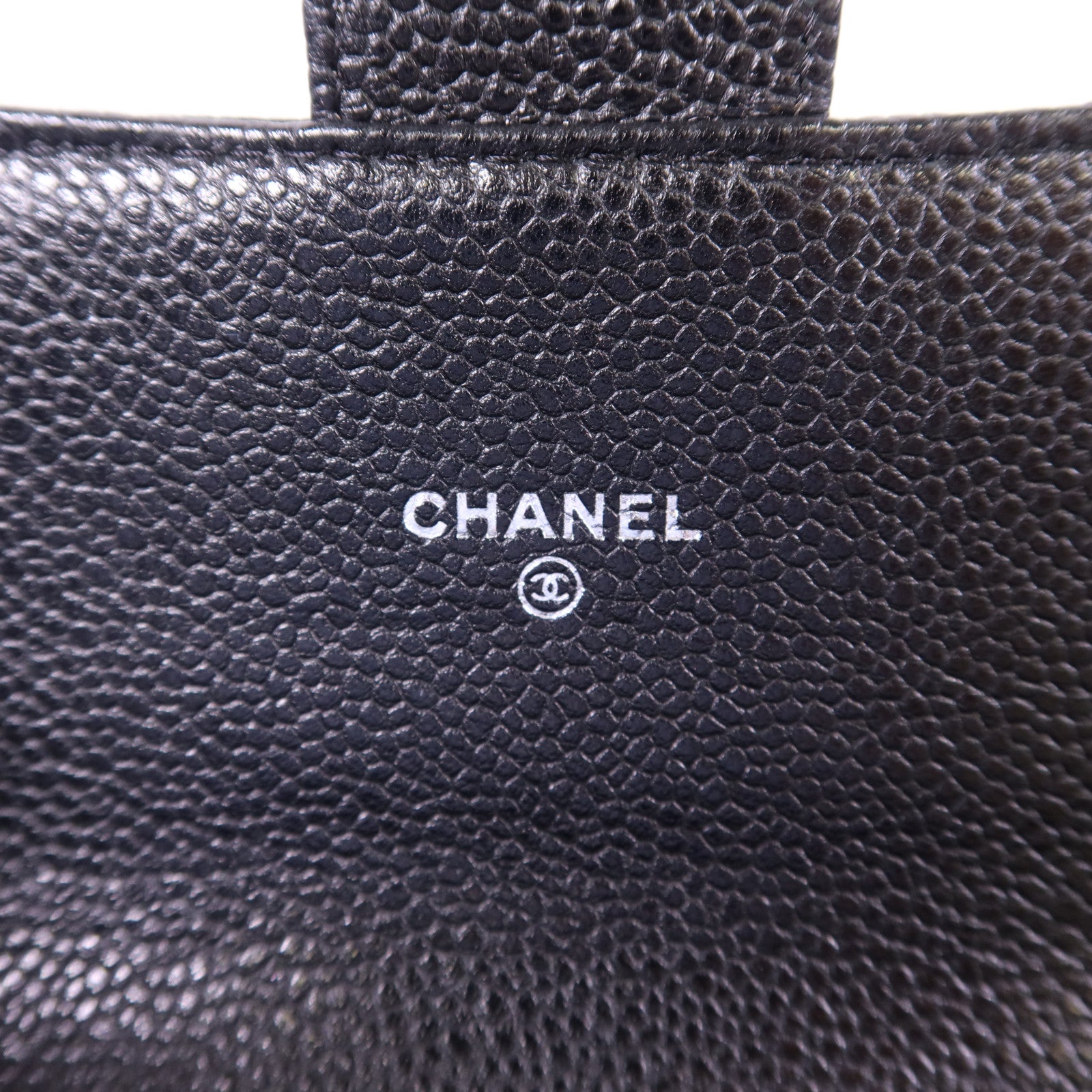 CHANEL 牛皮皮革Long Bifold Wallet銀扣長錢包