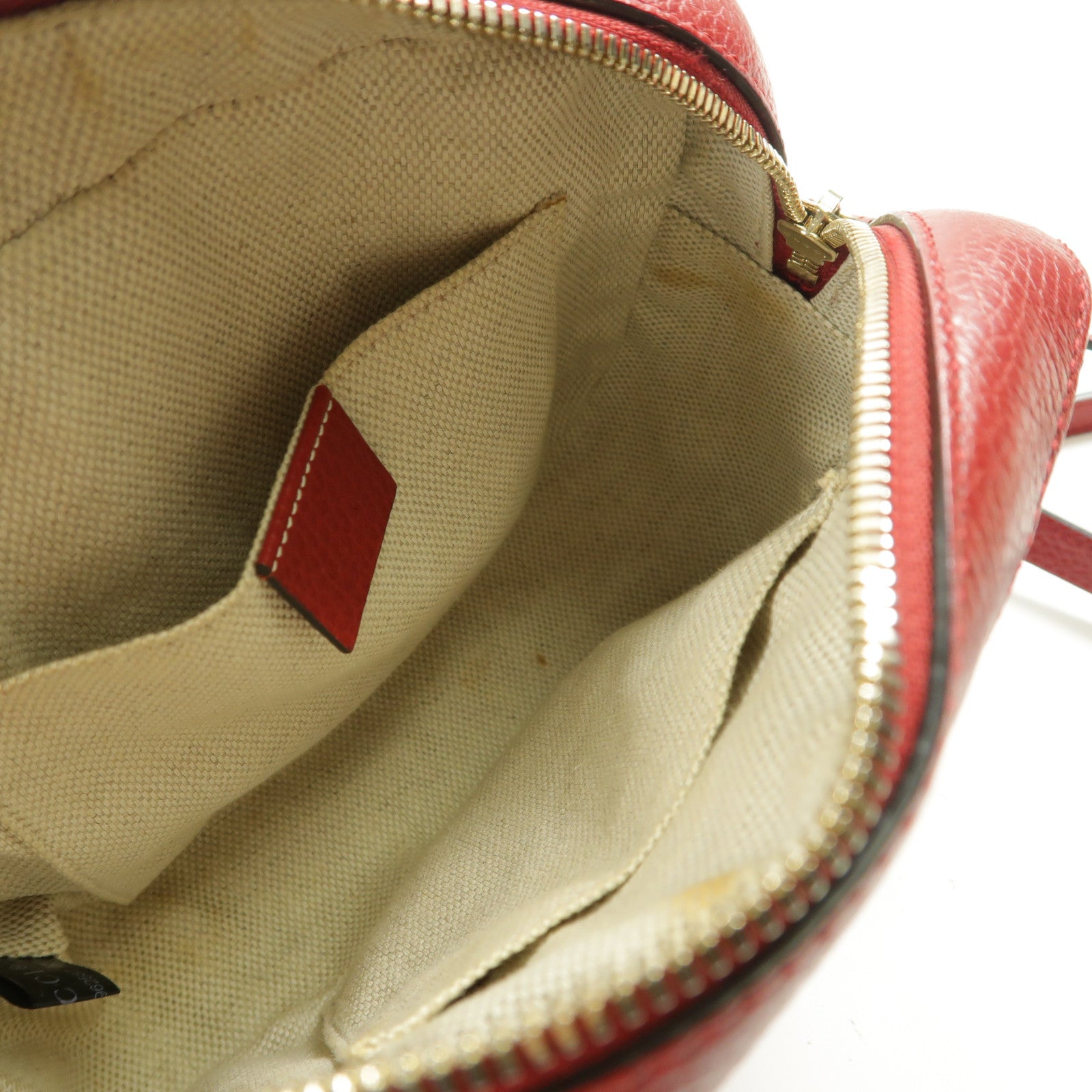 GUCCI CC GHW Shoulder Bag Calfskin Leather 431567 Pink/Red