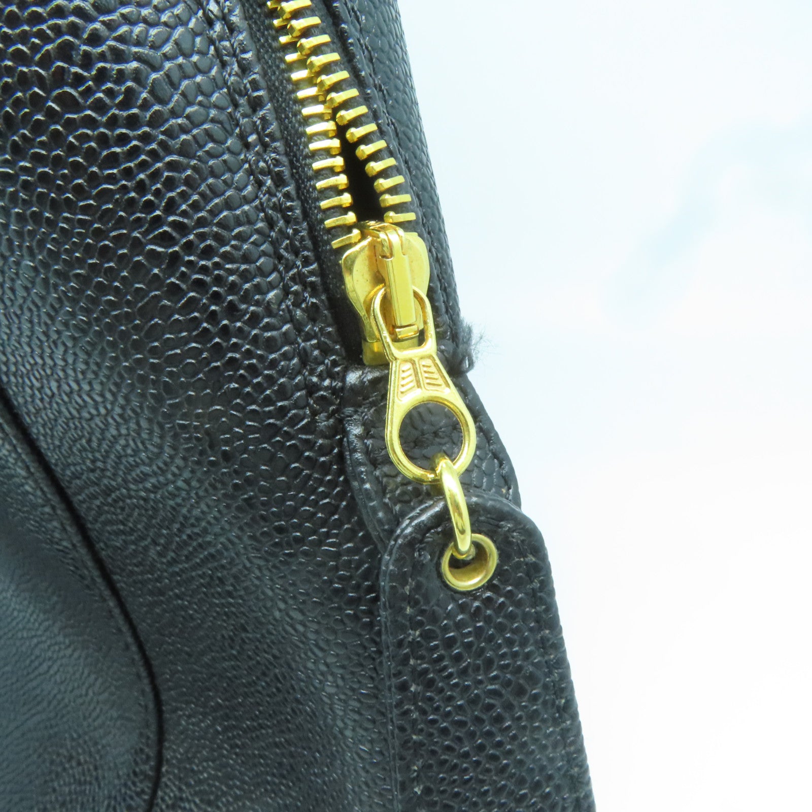 CHANEL 【激減優惠】牛皮皮革Tote Bag金扣鏈帶肩背袋黑色