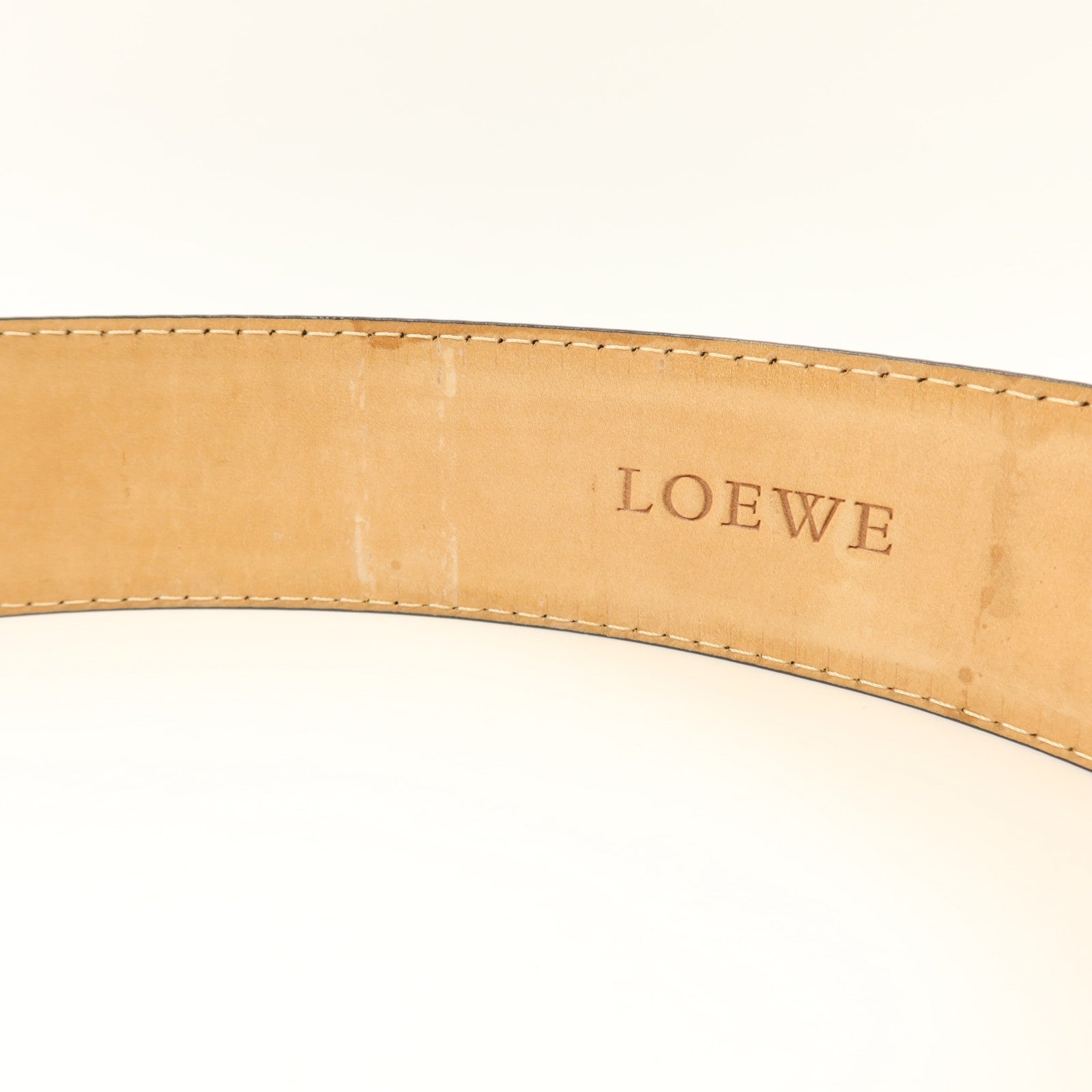 LOEWE 牛皮皮革Anagram Belt腰帶