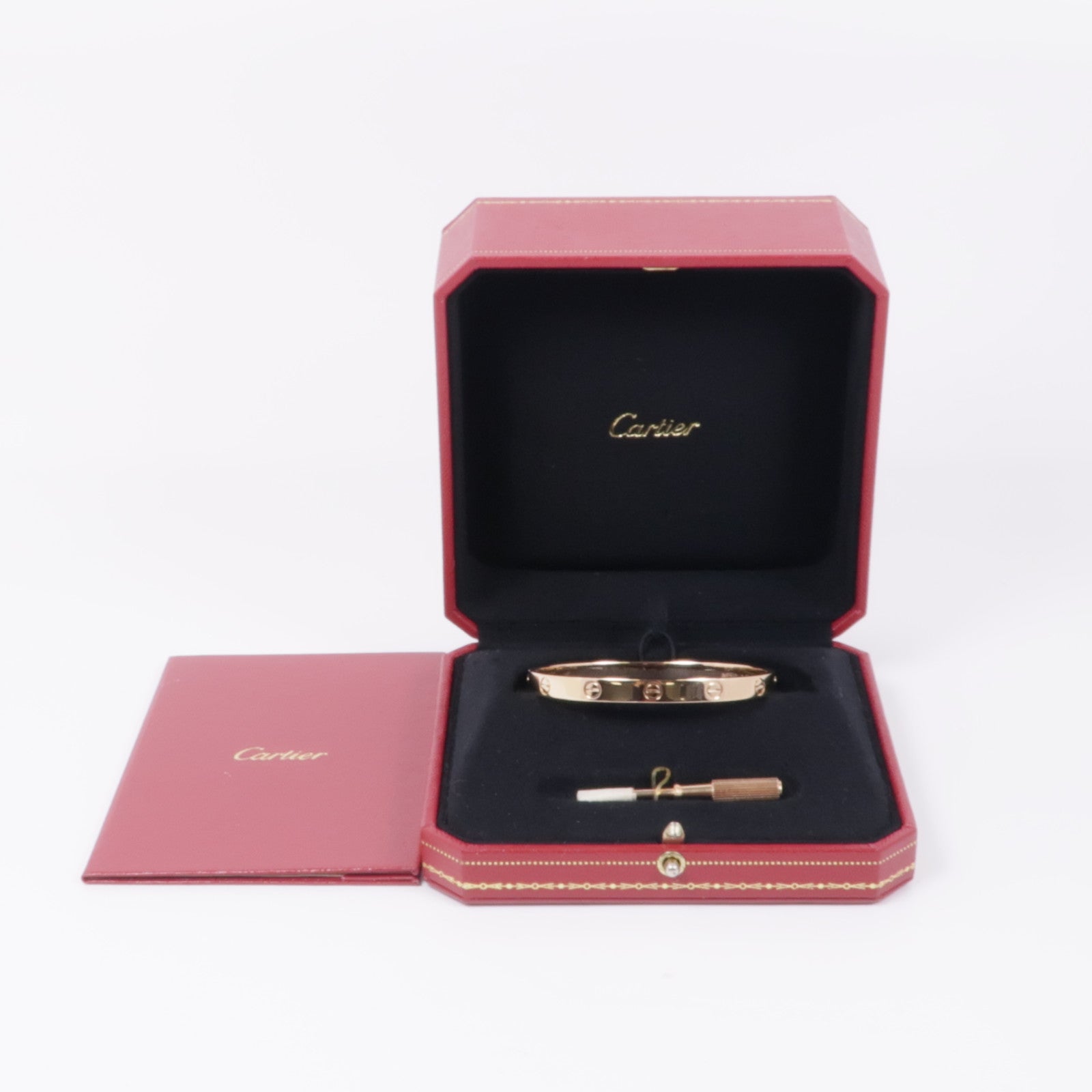 CARTIER 18K玫瑰金Love Bangle手鐲#18