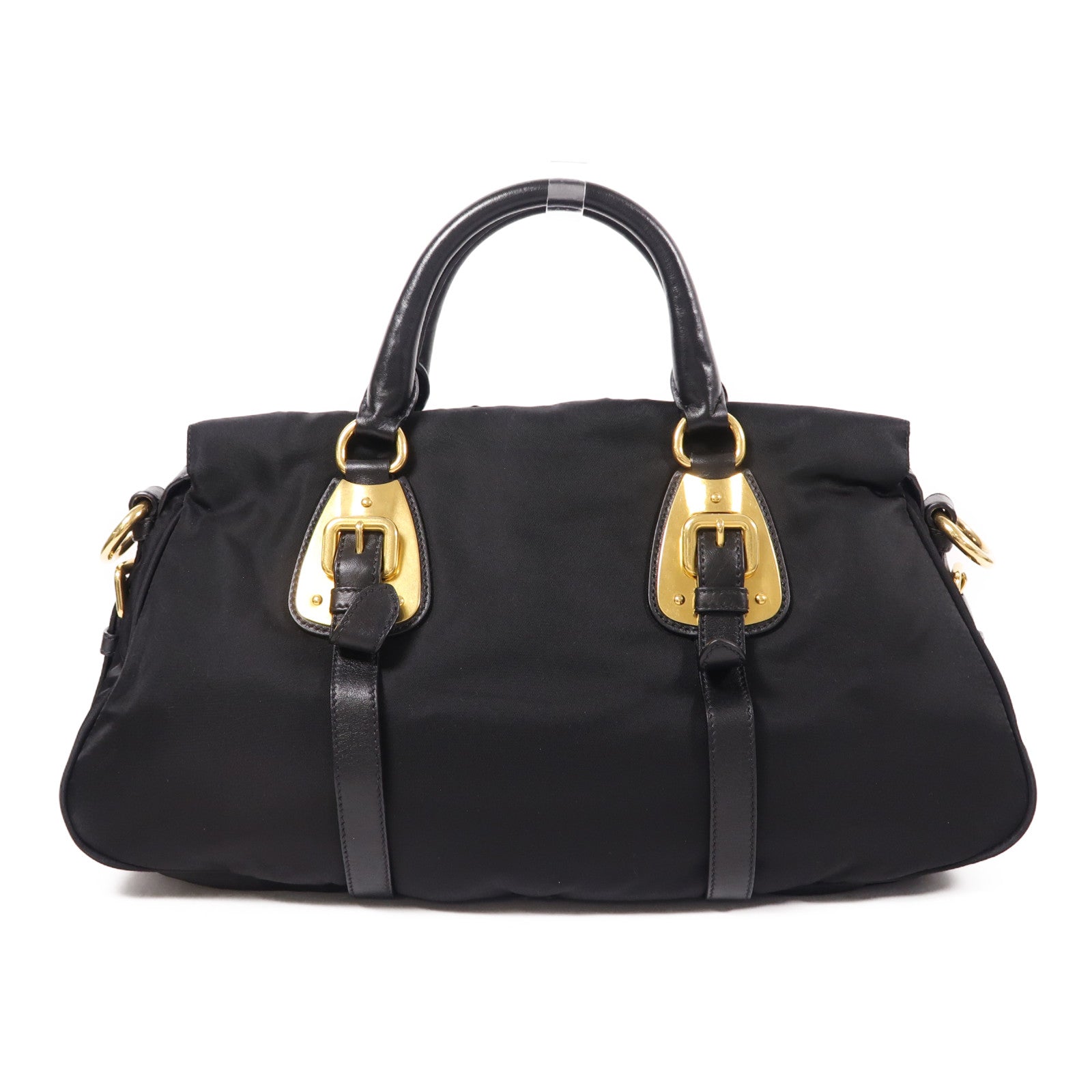 PRADA 尼龍2 Way Shoulder金扣手挽肩背兩用袋