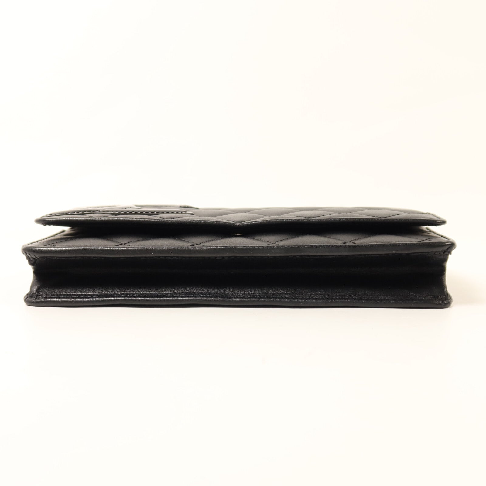 CHANEL 牛皮皮革Cambom Wallet On Chain銀扣鏈帶肩背袋
