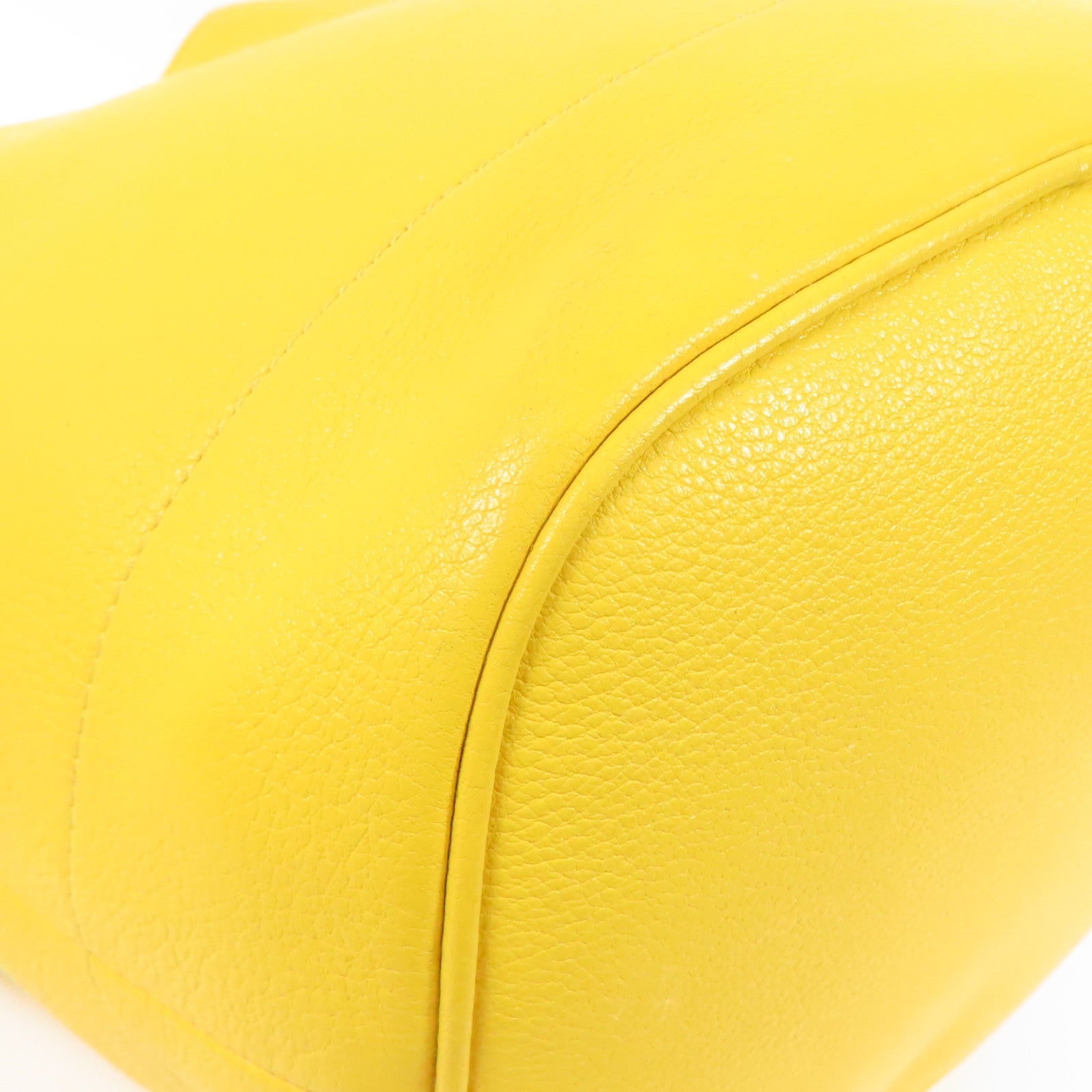 PRADA 牛皮皮革Bucket Bag金扣手挽肩背兩用袋