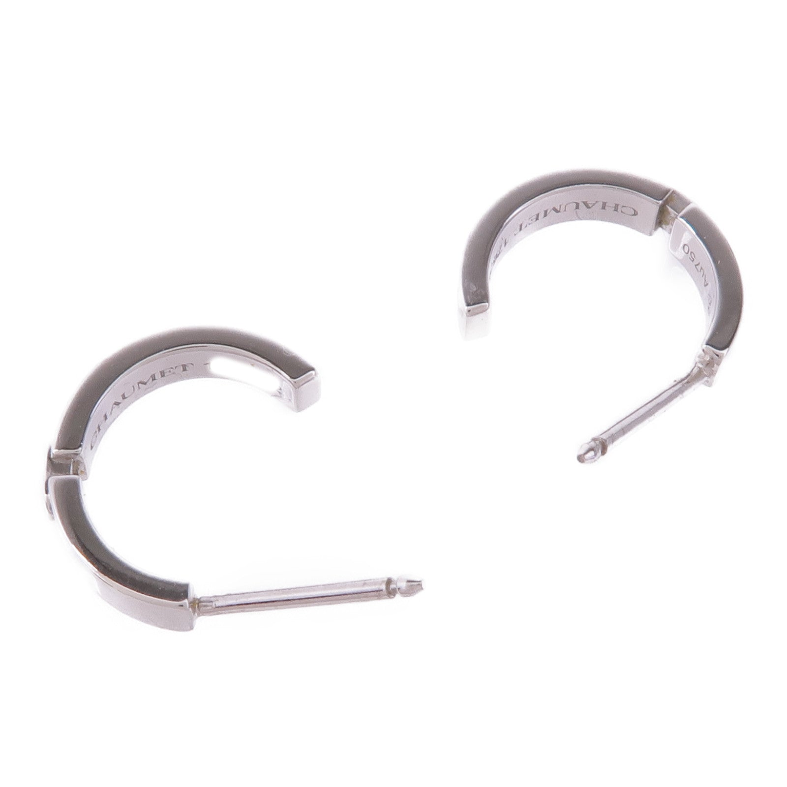 Chaumet 18K白金Liens Evidence鑽石耳環