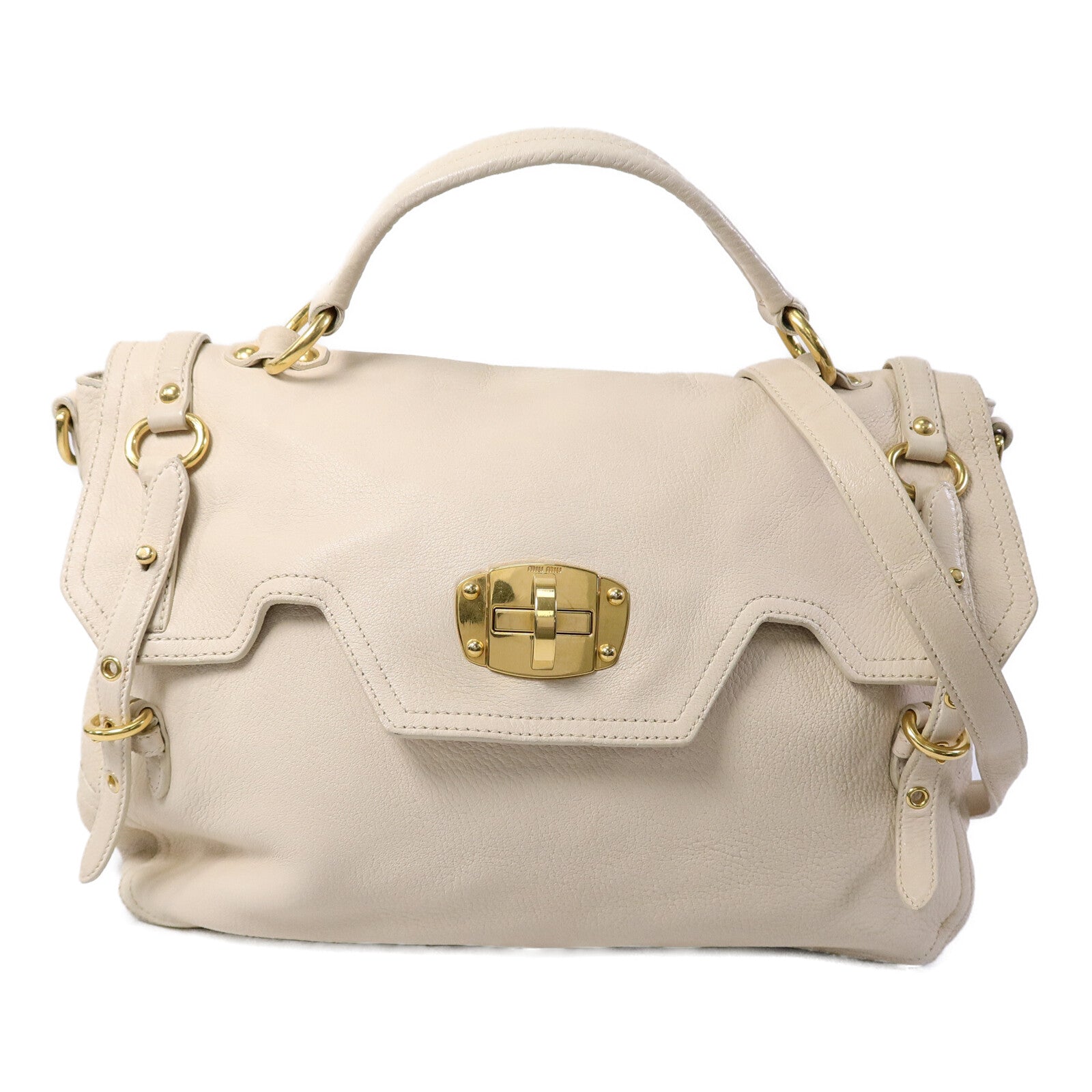 Miu Miu 鹿皮皮革2 Way Shoulder Bag手挽肩背兩用袋